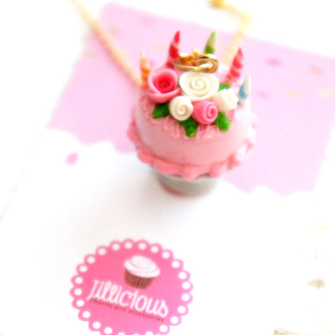 Happy Birthday Cake Necklace