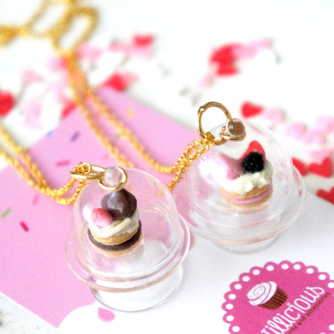 French Macaron Cake Necklace