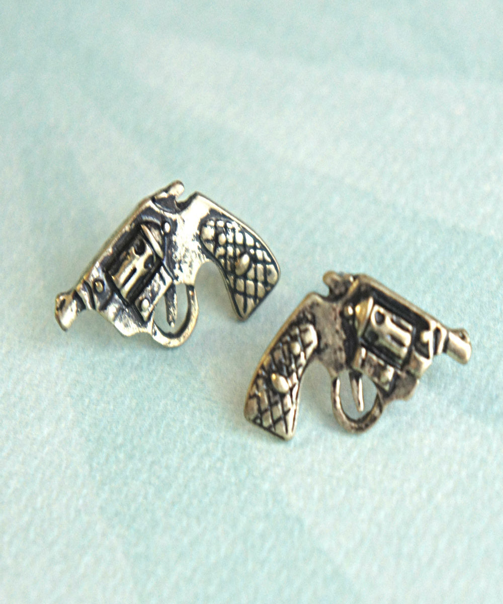 Pistol Stud Earrings - Jillicious charms and accessories