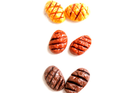 Steak Stud Earrings - Jillicious charms and accessories