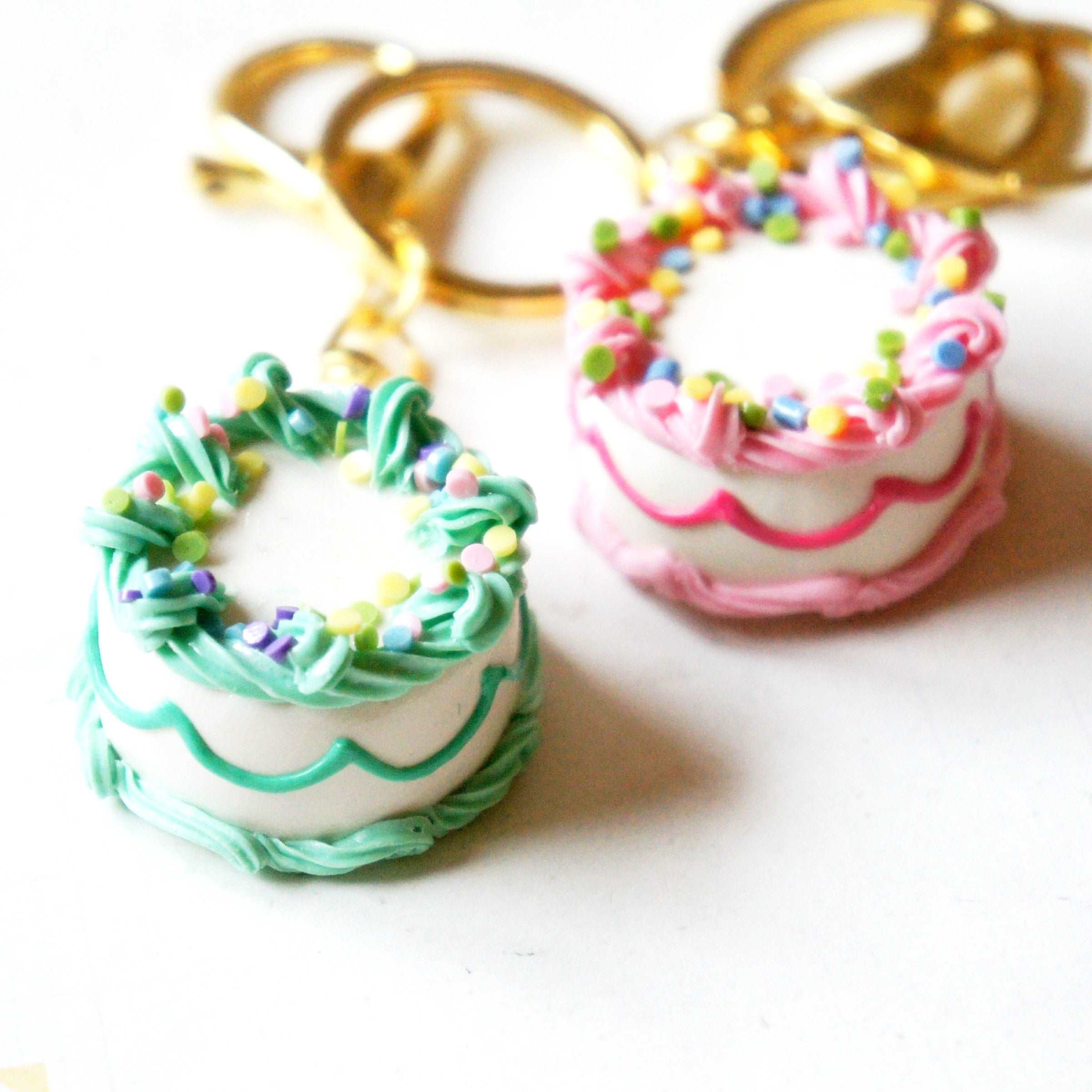 Birthday Cake Keychain - Jillicious charms and accessories