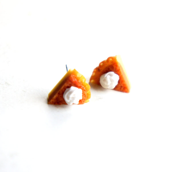 Pumpkin Pie Stud Earrings - Jillicious charms and accessories