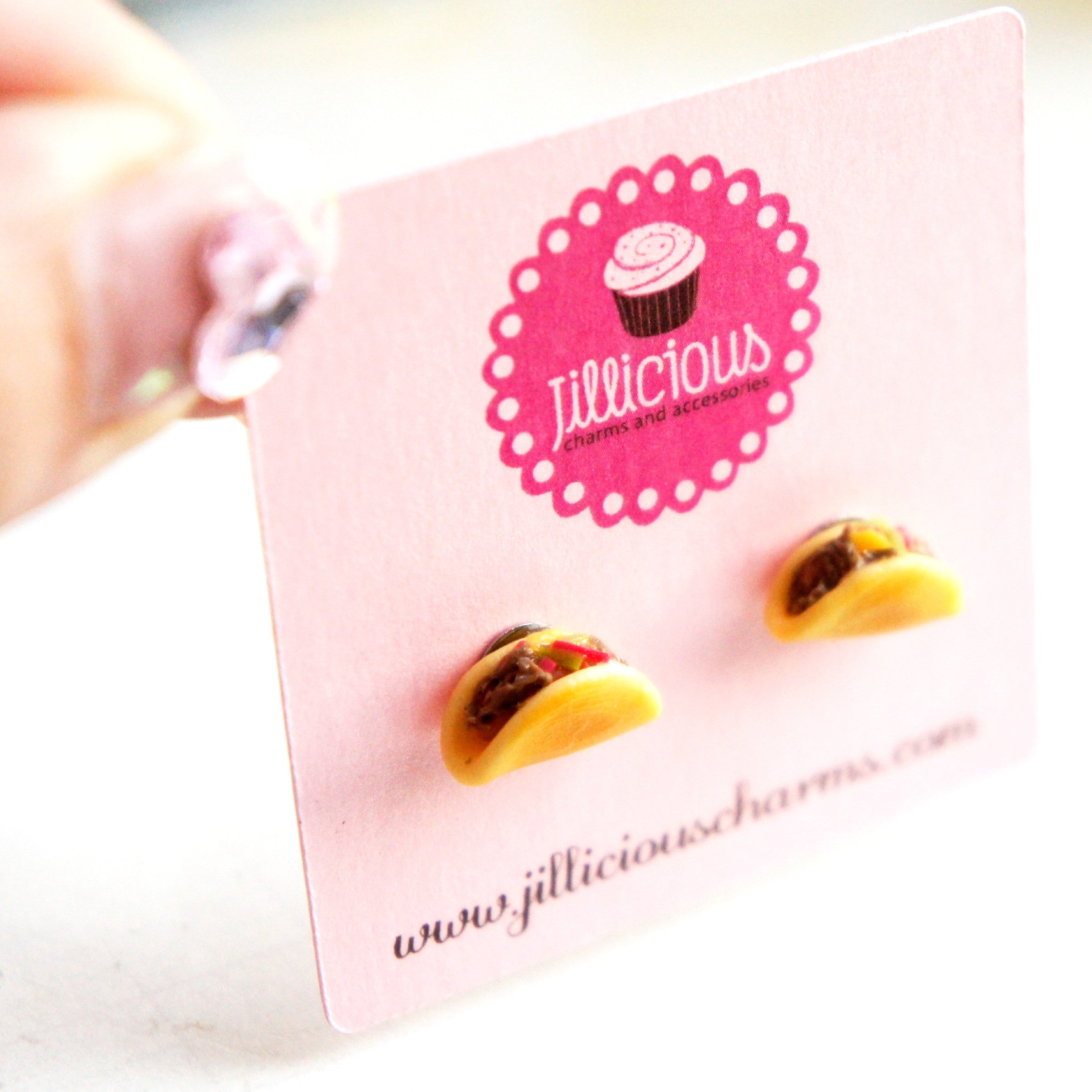 Tacos Stud Earrings - Jillicious charms and accessories