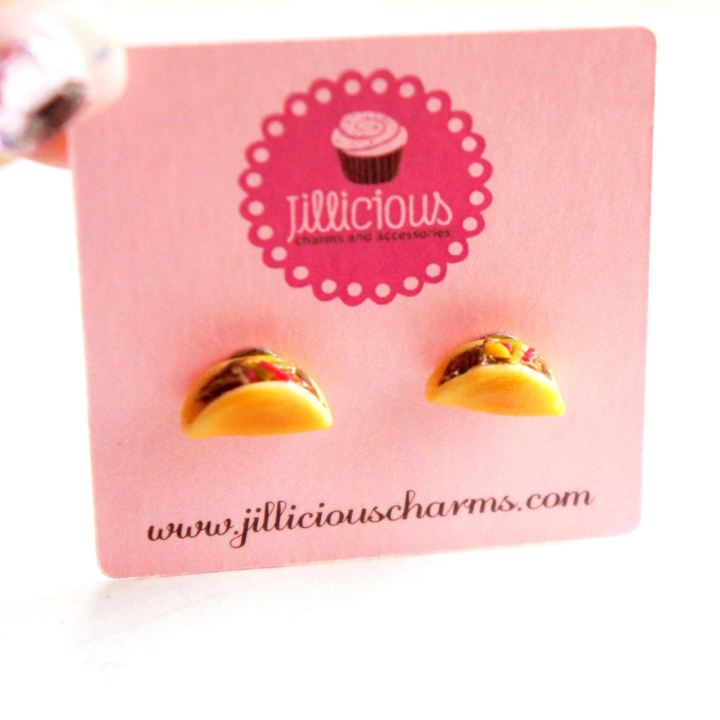 Tacos Stud Earrings - Jillicious charms and accessories