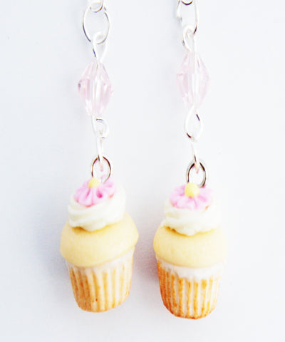 Vanilla Bean Cupcakes Dangle Earrings - Jillicious charms and accessories