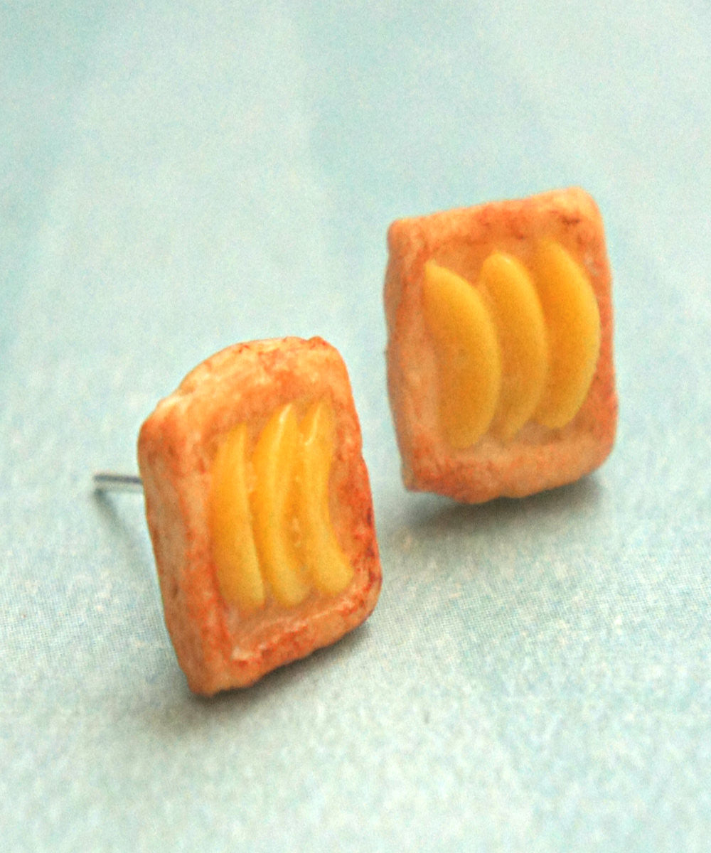 Peach Pastry Stud Earrings - Jillicious charms and accessories