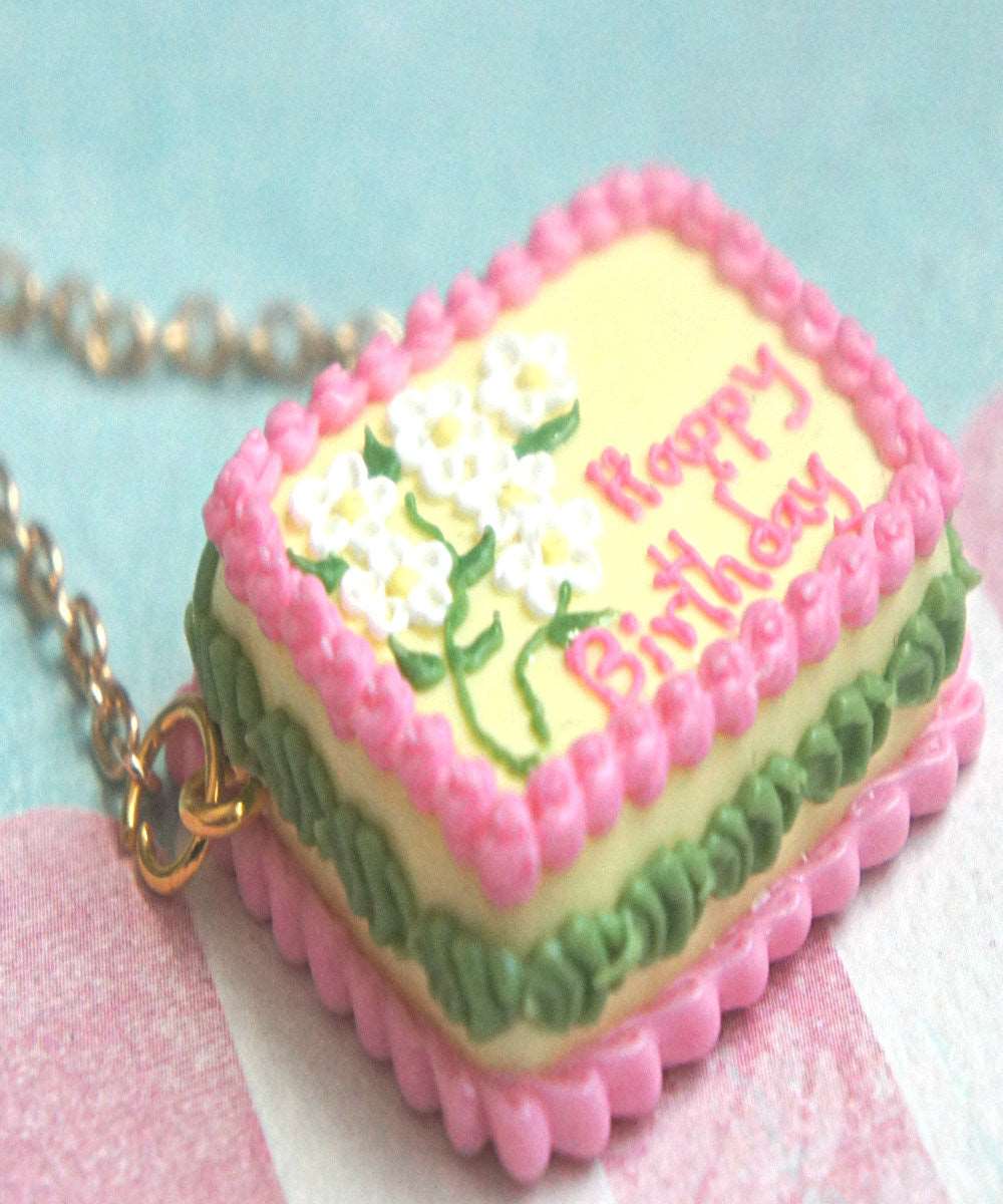 Birthday Cake Necklace - Jillicious charms and accessories
