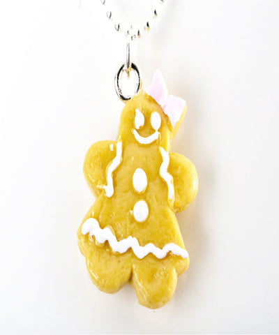 gingerbread cookie necklace - Jillicious charms and accessories