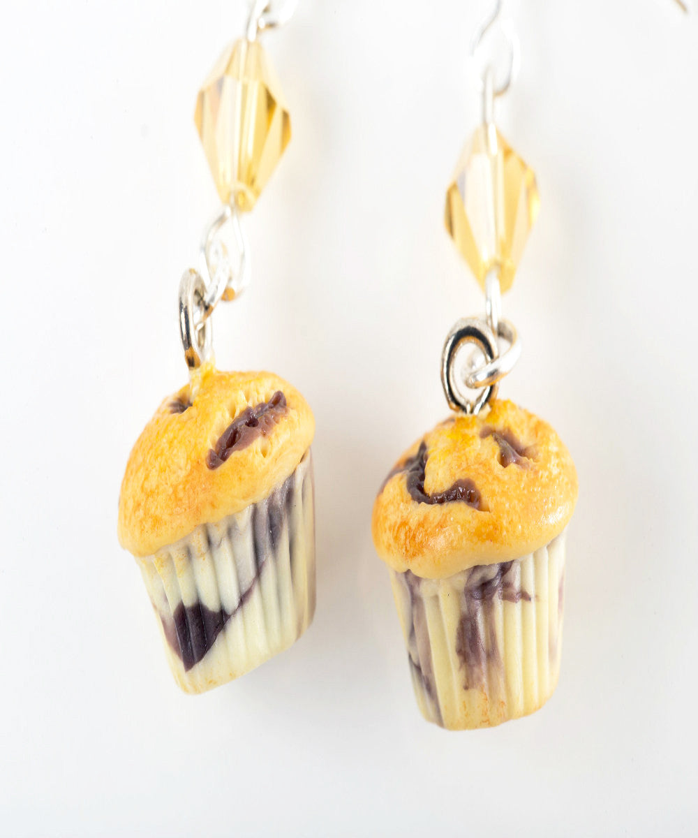 Blueberry Muffins Dangle Earrings - Jillicious charms and accessories