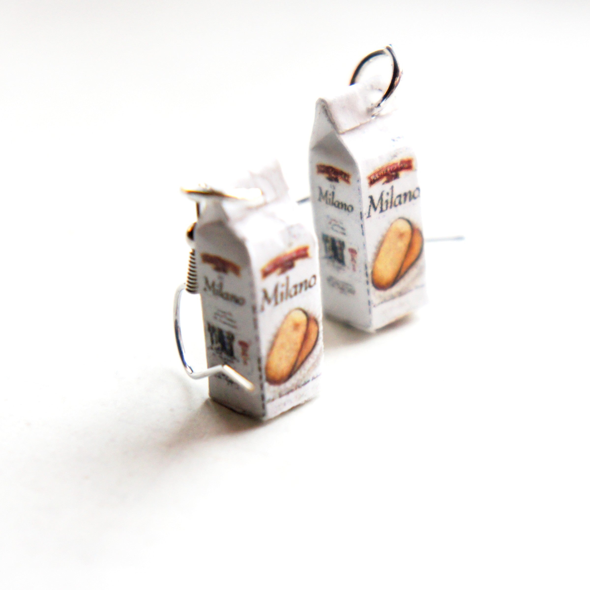 Milk Chocolate Cookies Dangle Earrings