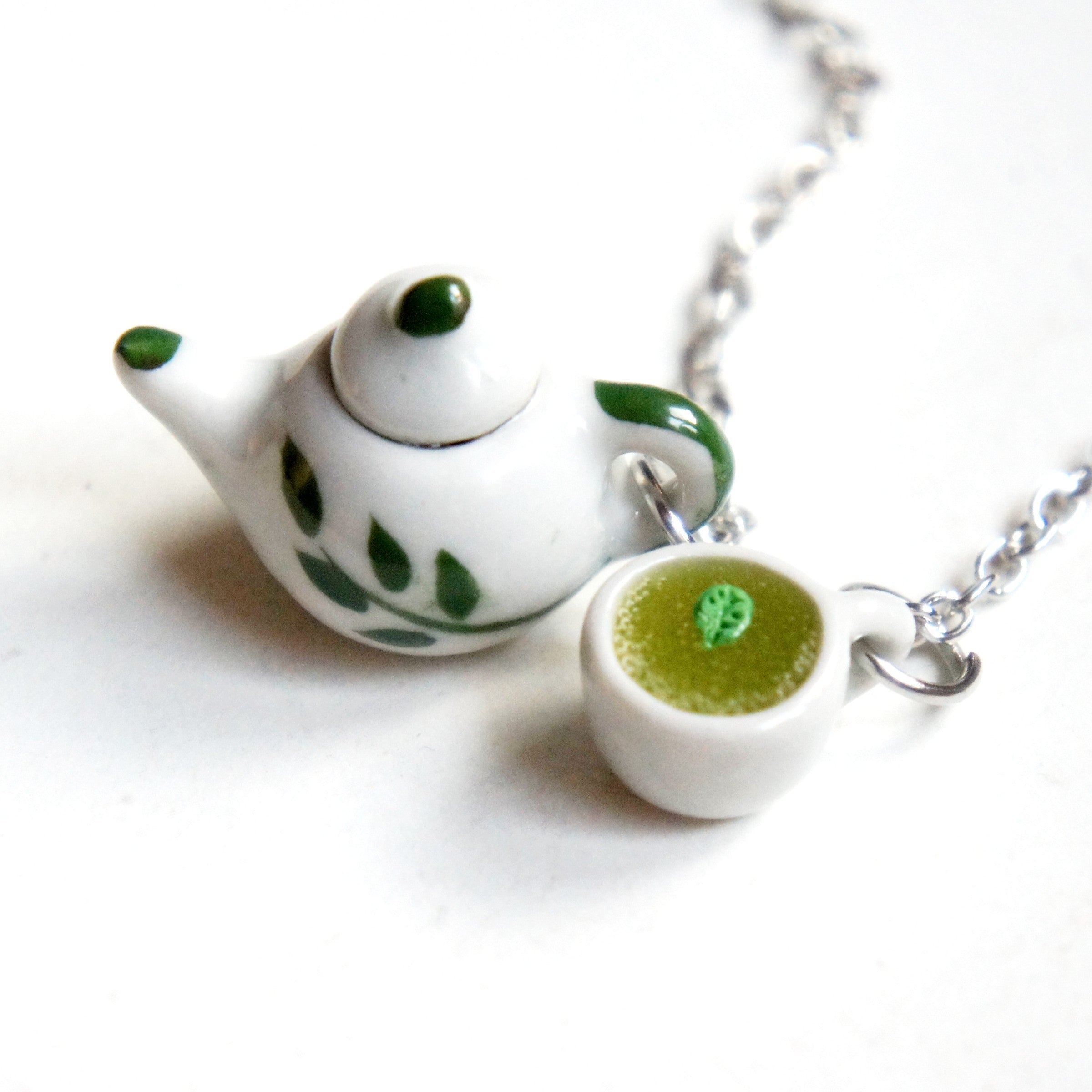 Green Tea Set Necklace