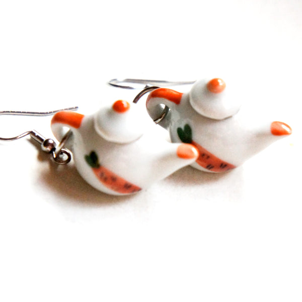 Easter Teapot Dangle Earrings