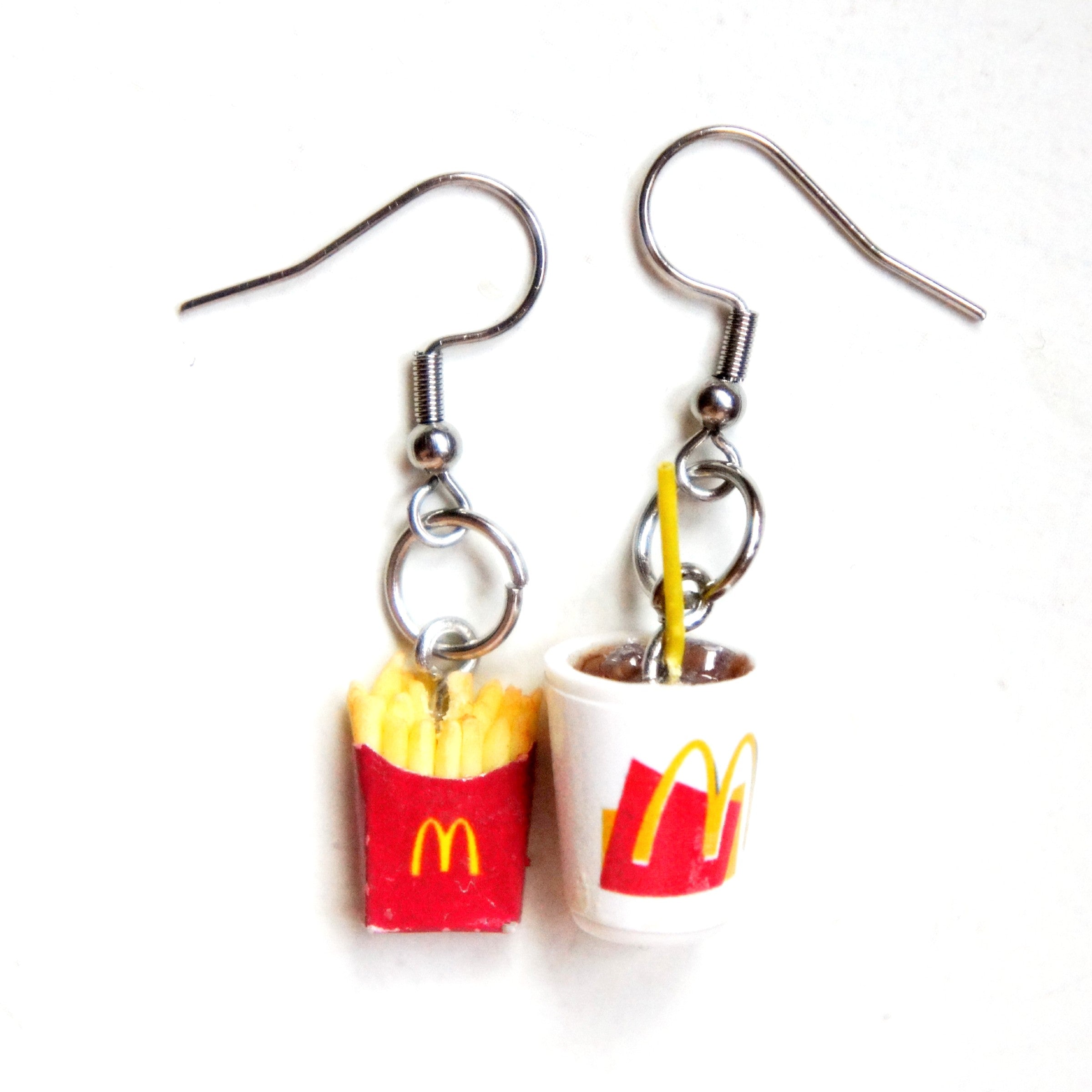 Soda and Fries Dangle Earrings