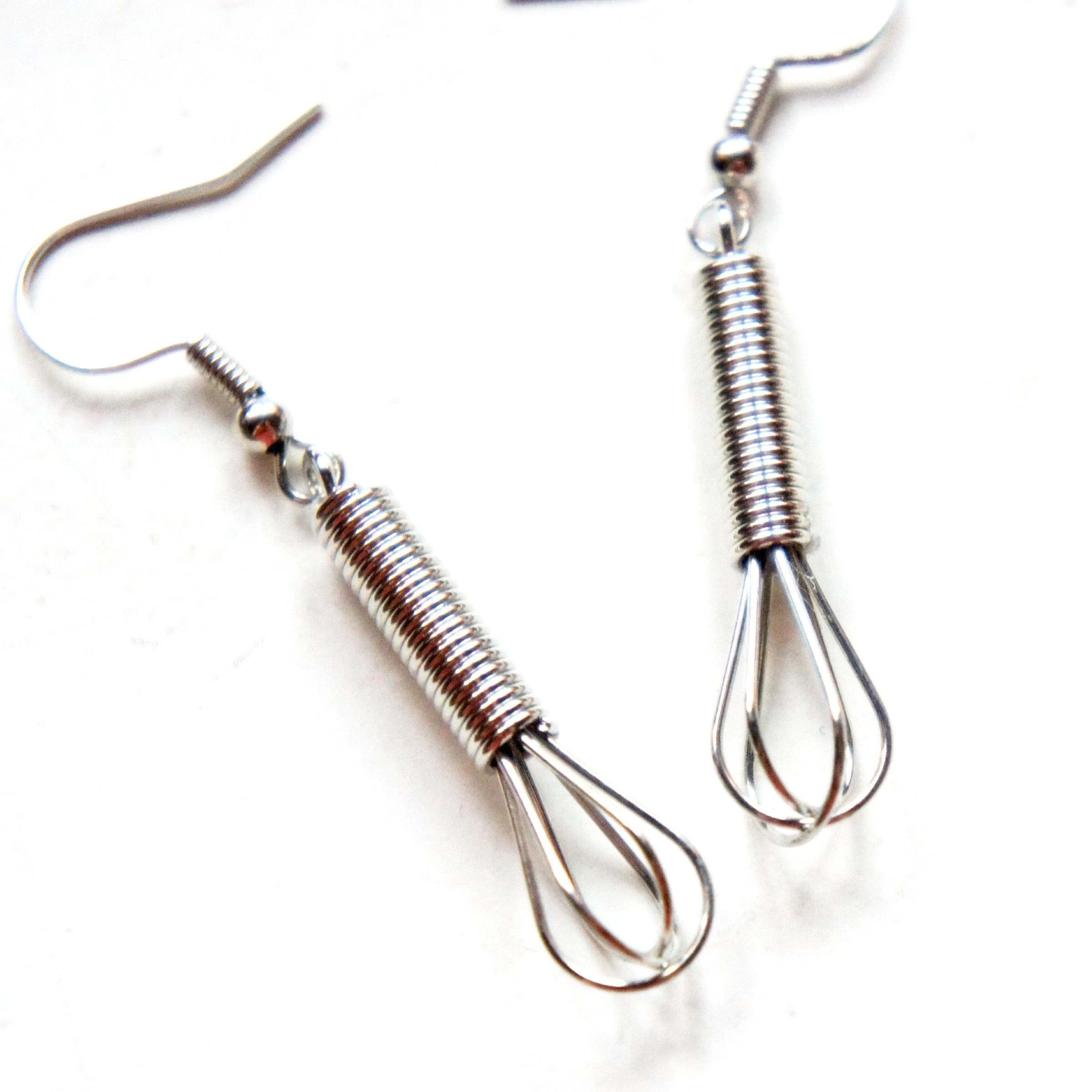 Baking Whisk Dangle Earrings