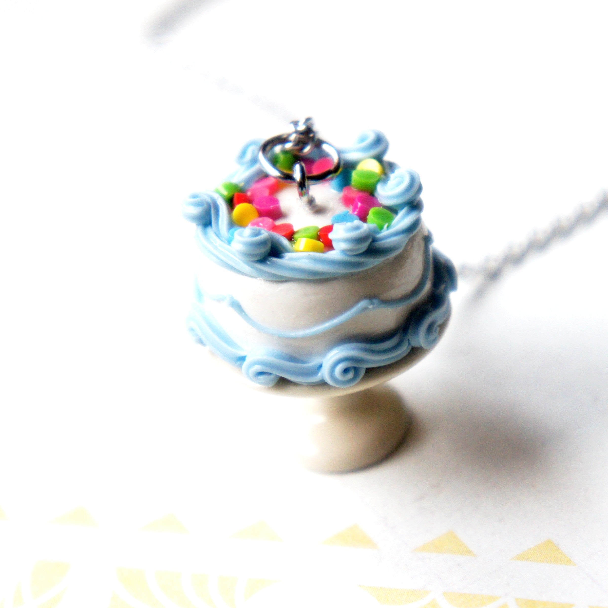 Confetti Birthday Cake Necklace