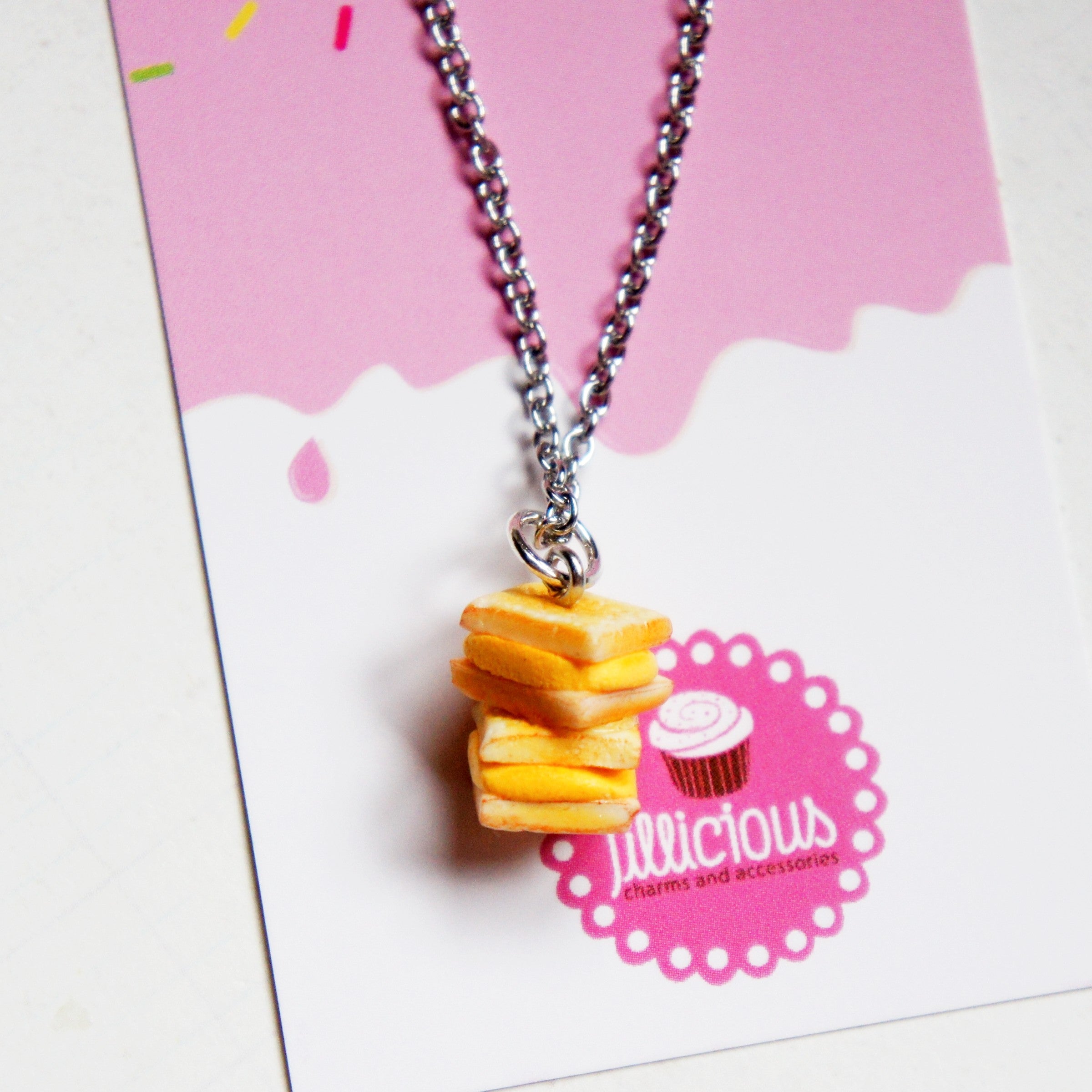 Grilled Cheese Sandwich Necklace