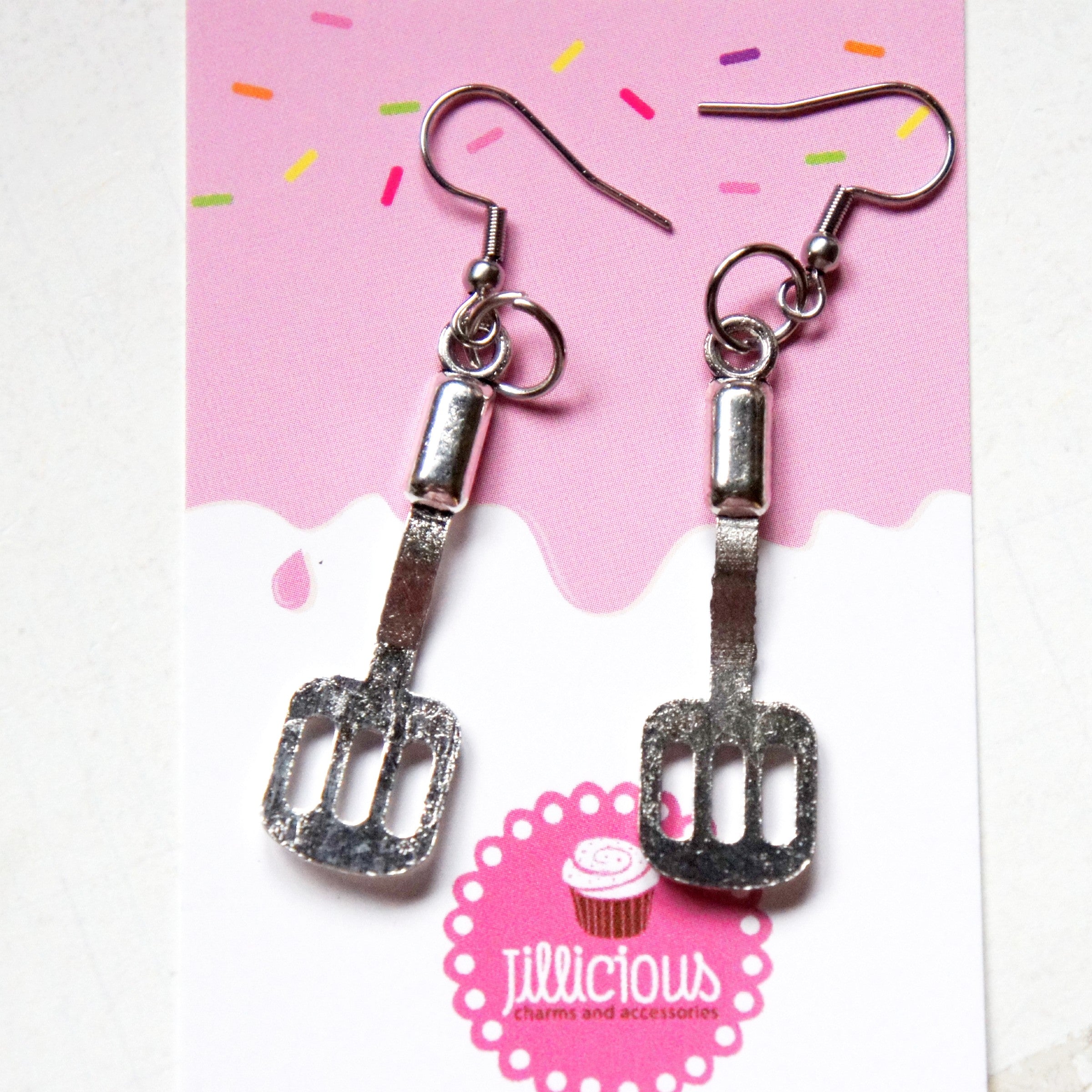 Frying Spatula Dangle Earrings