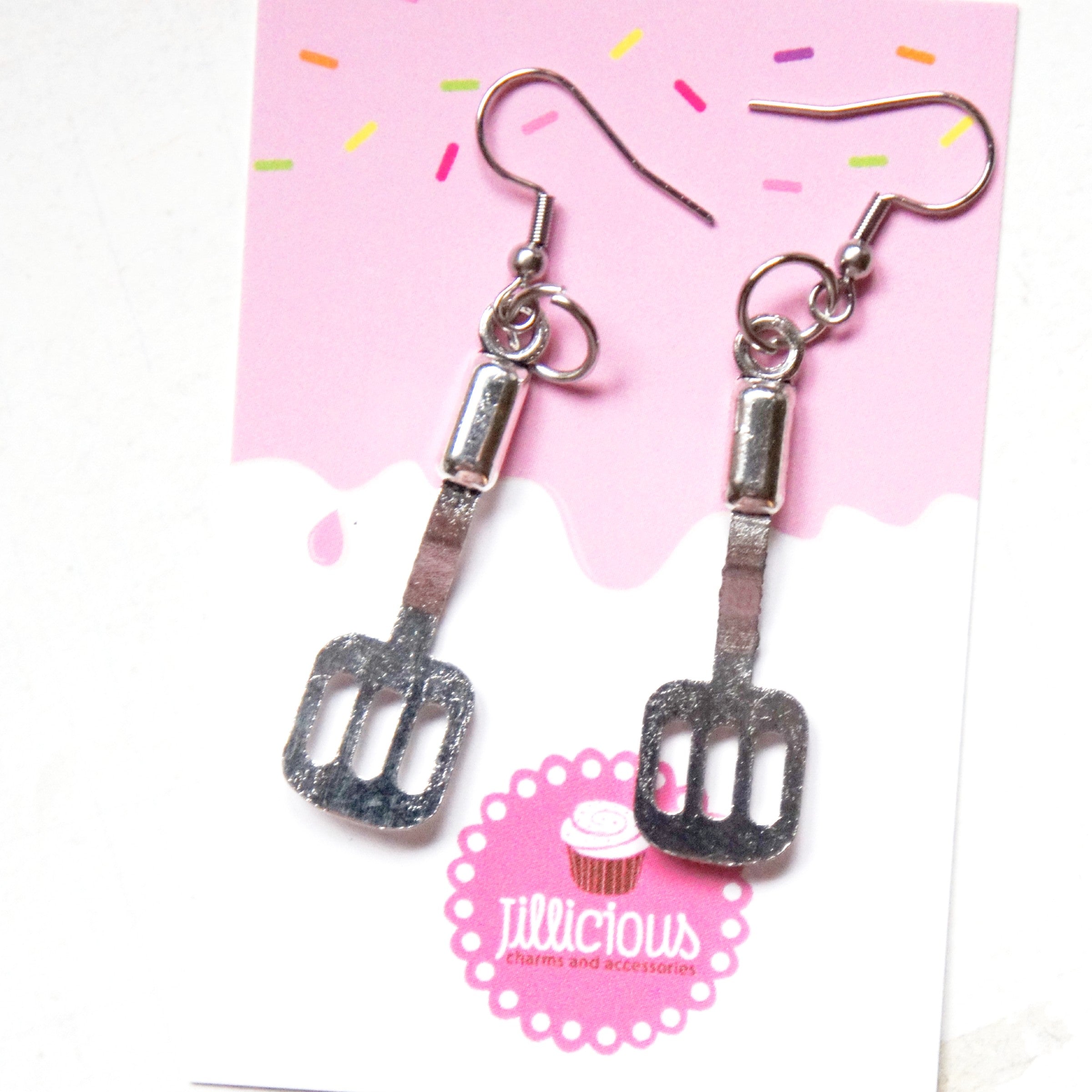 Frying Spatula Dangle Earrings