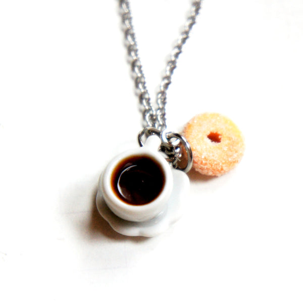 Sugar Donut and Coffee Necklace