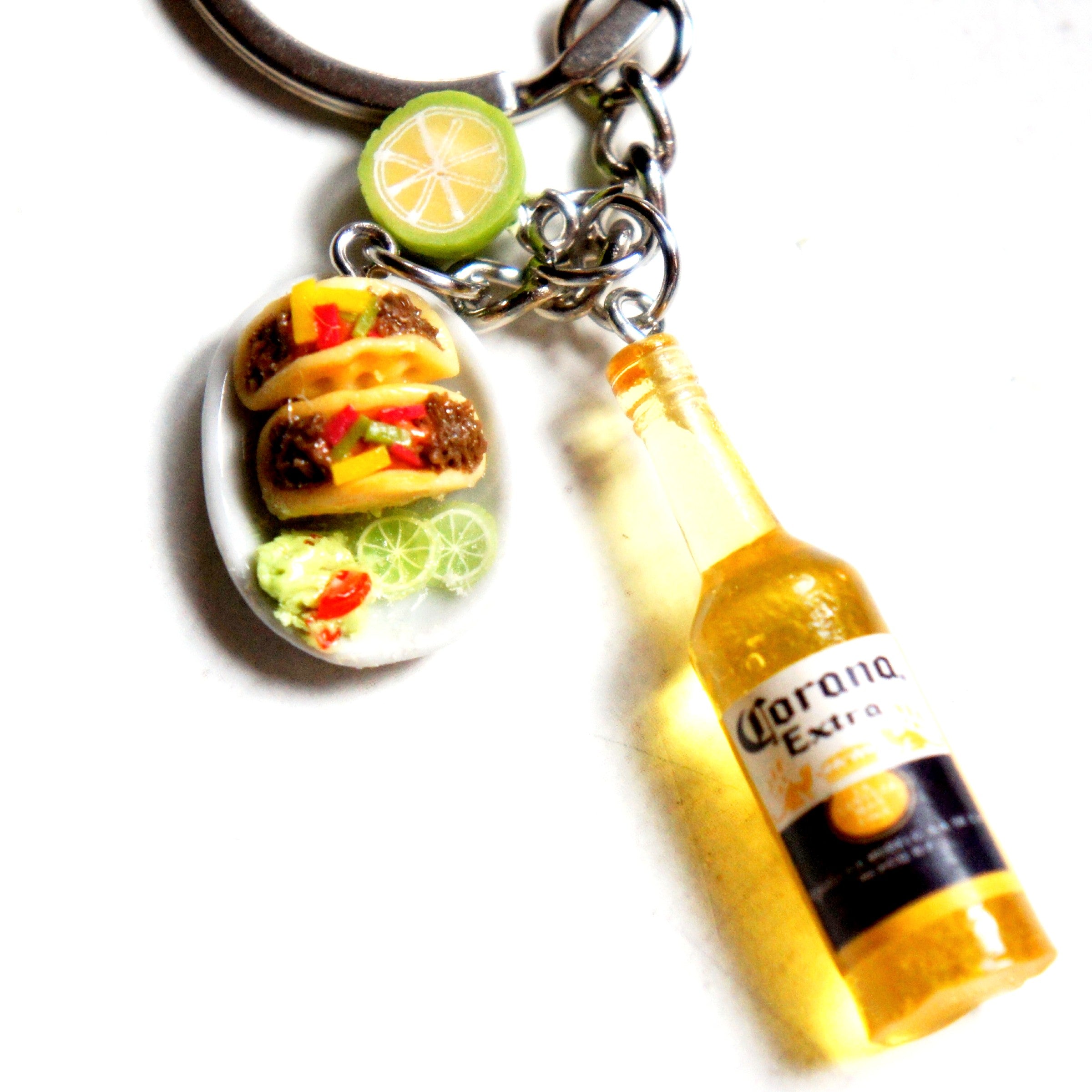 Tacos and Beer Keychain