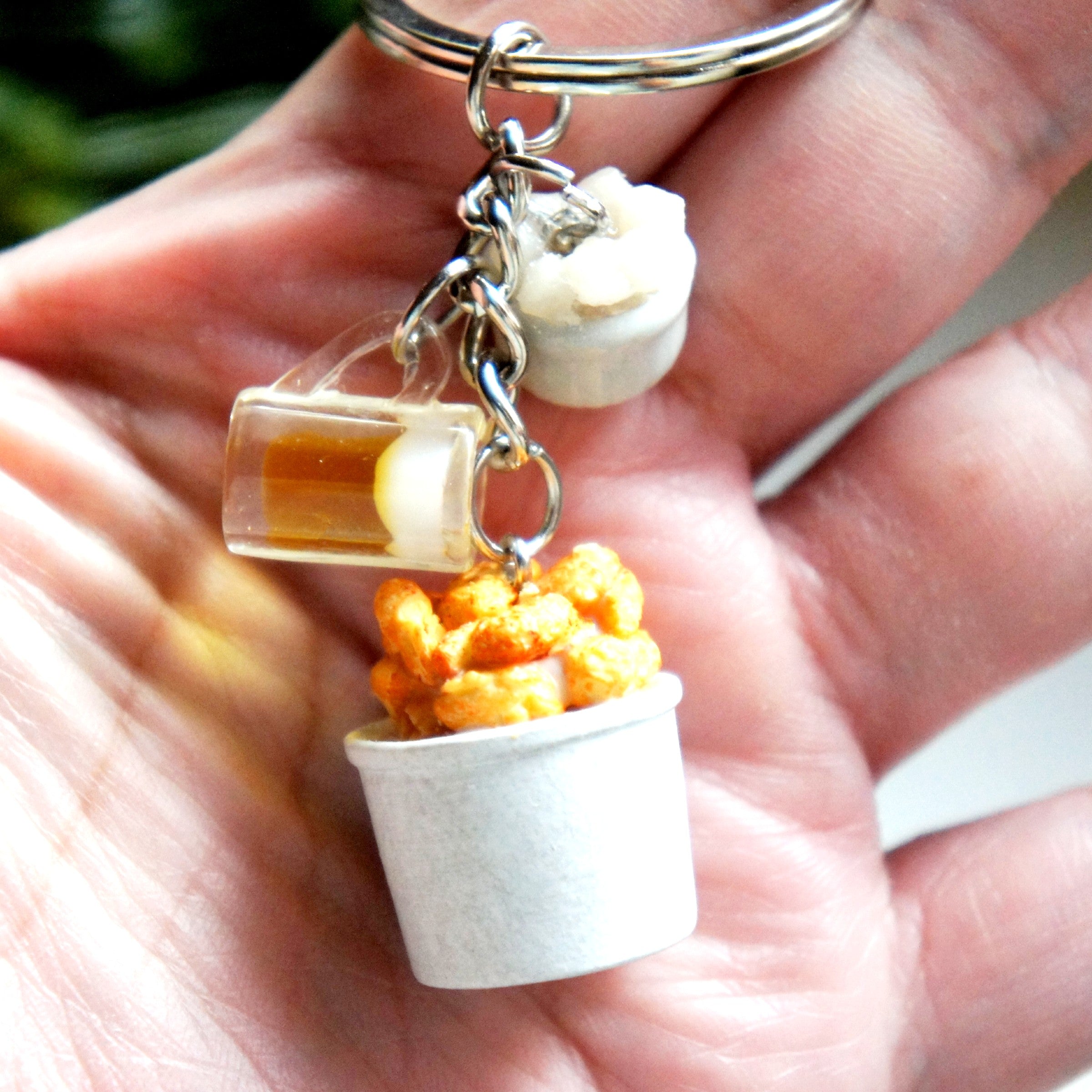 Chicken and Beer Keychain