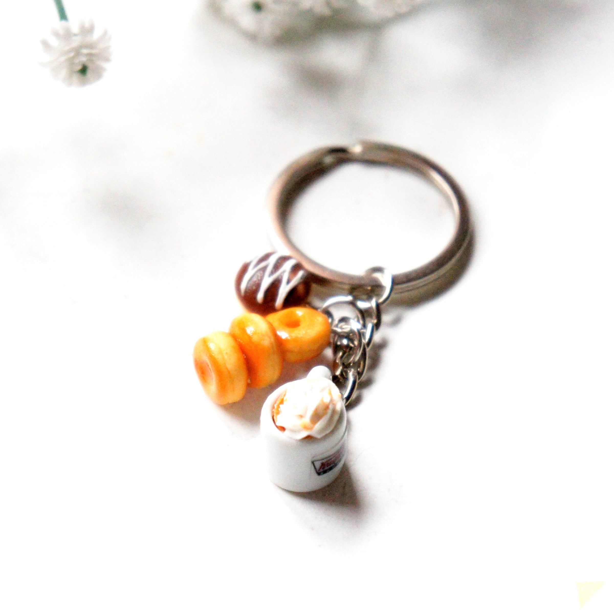 Krispy Kreme Coffee Cafe Keychain