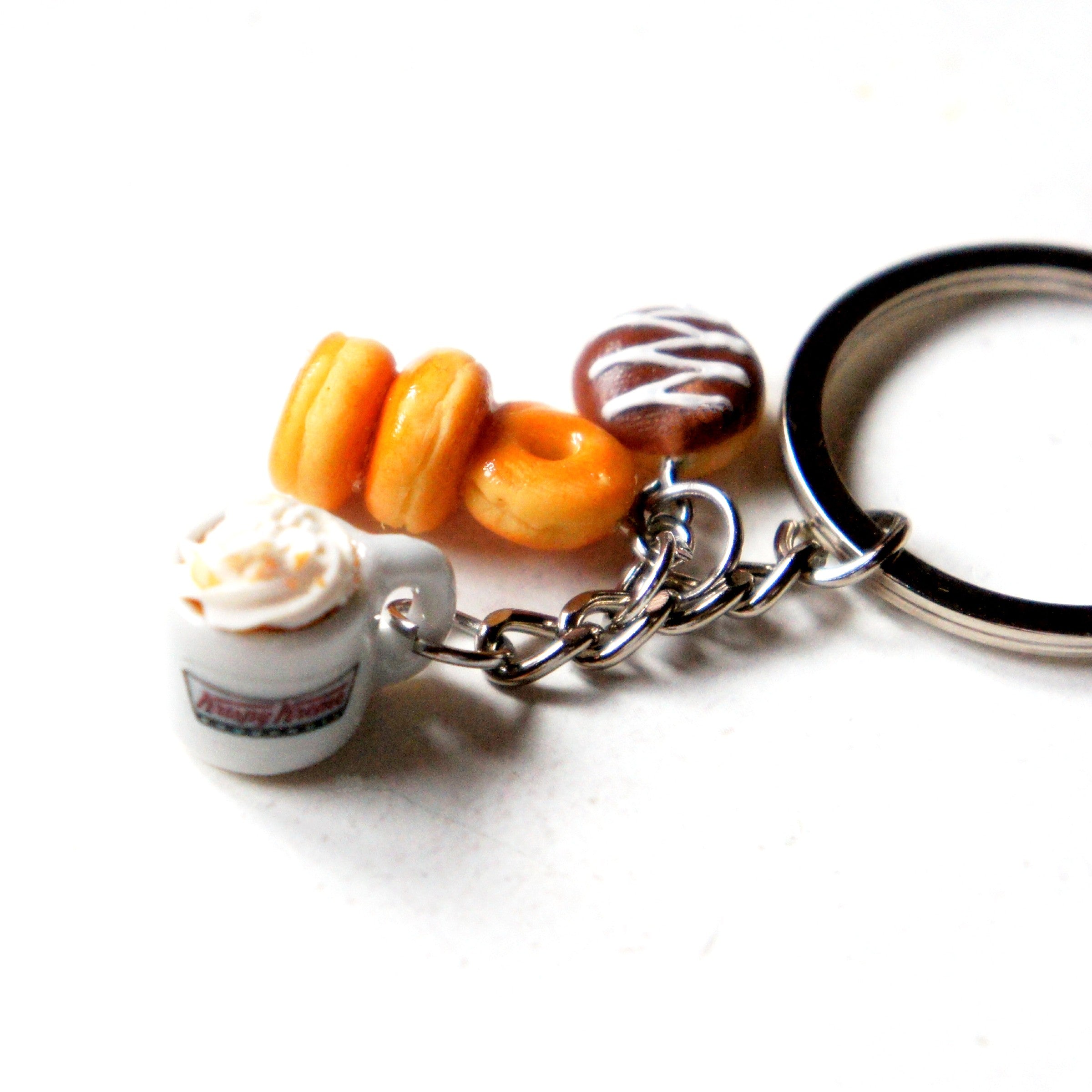 Krispy Kreme Coffee Cafe Keychain