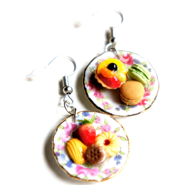 Dessert Plate Dangle Earrings