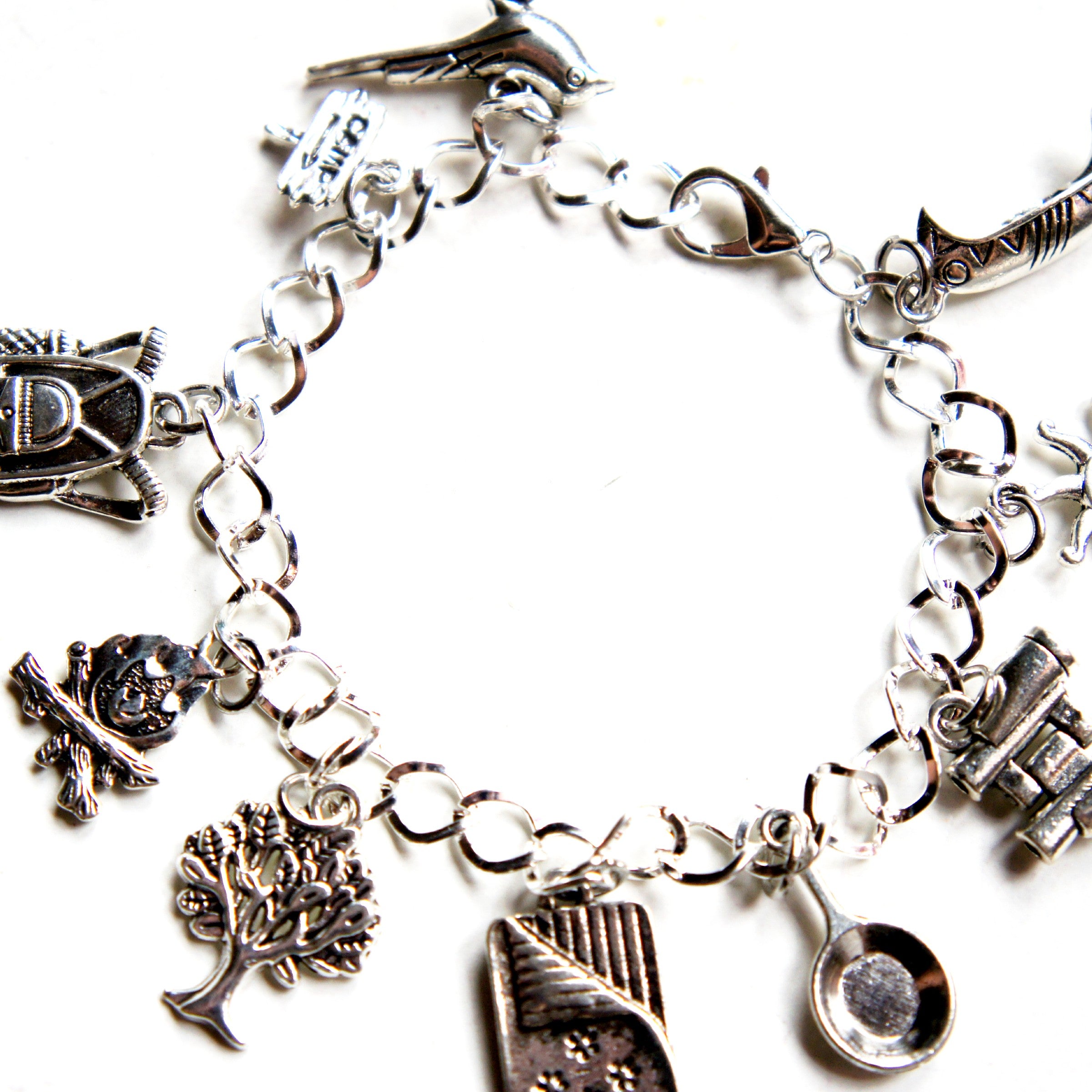 Camping Charm Bracelet