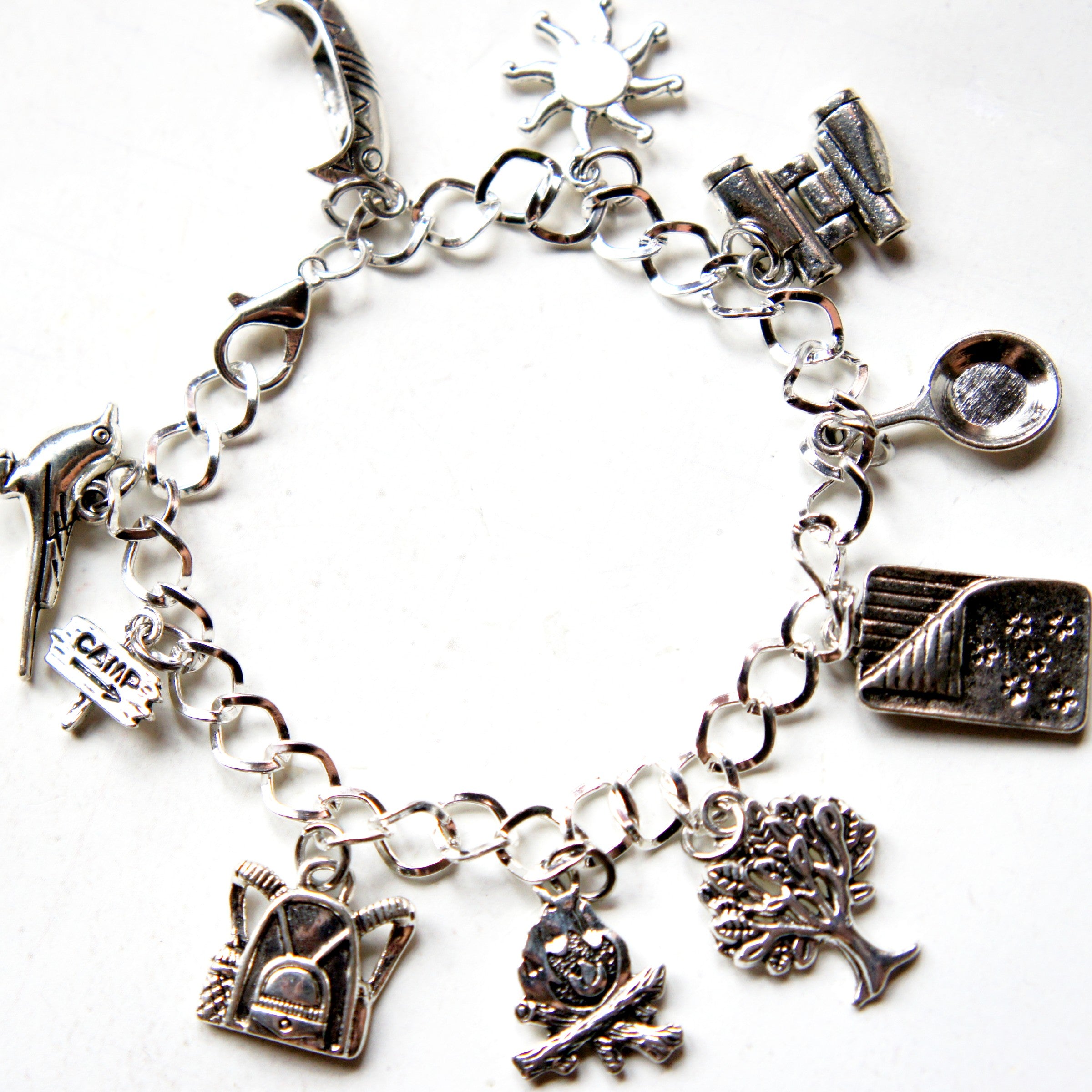 Camping Charm Bracelet