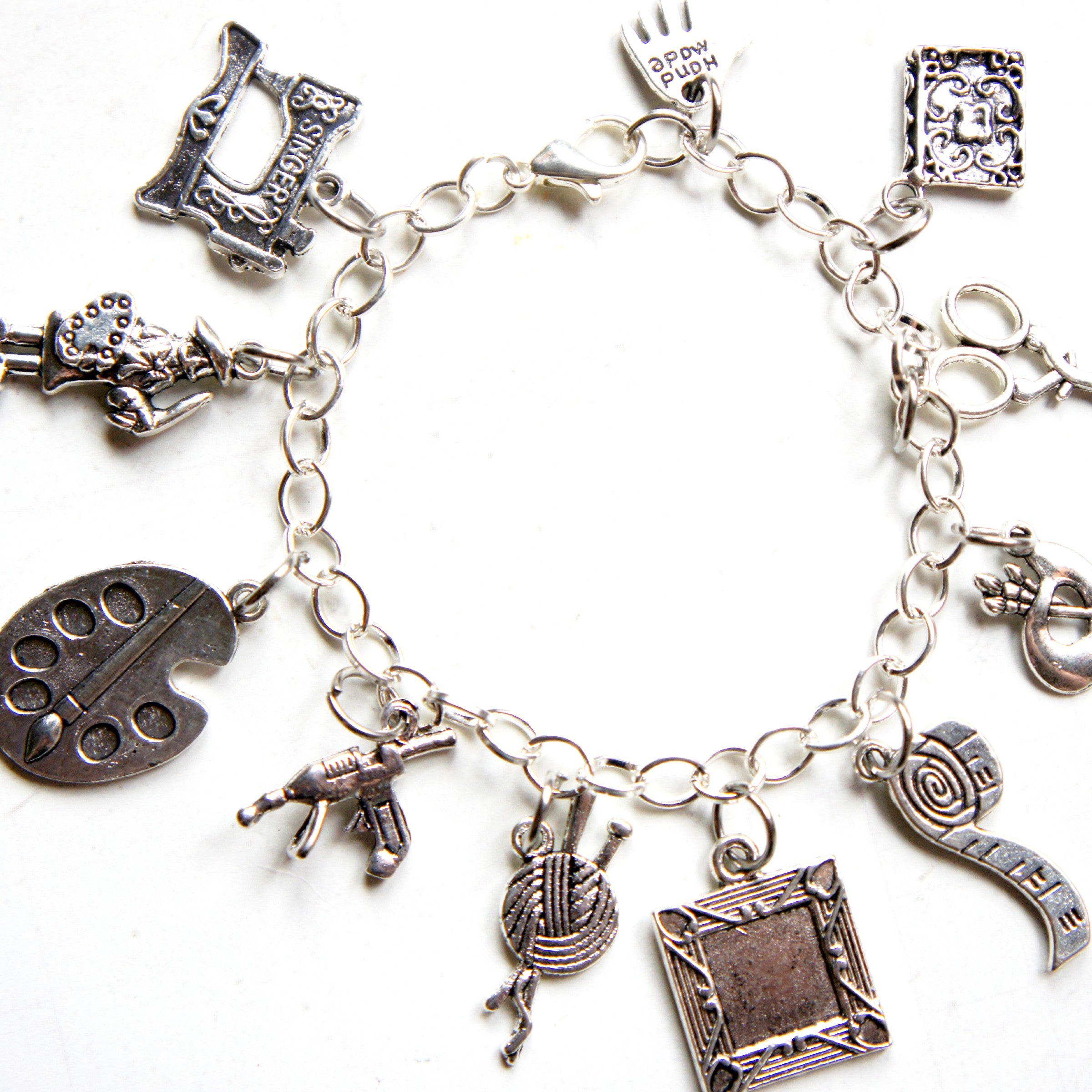 Craft lover/ Artists Charm Bracelet