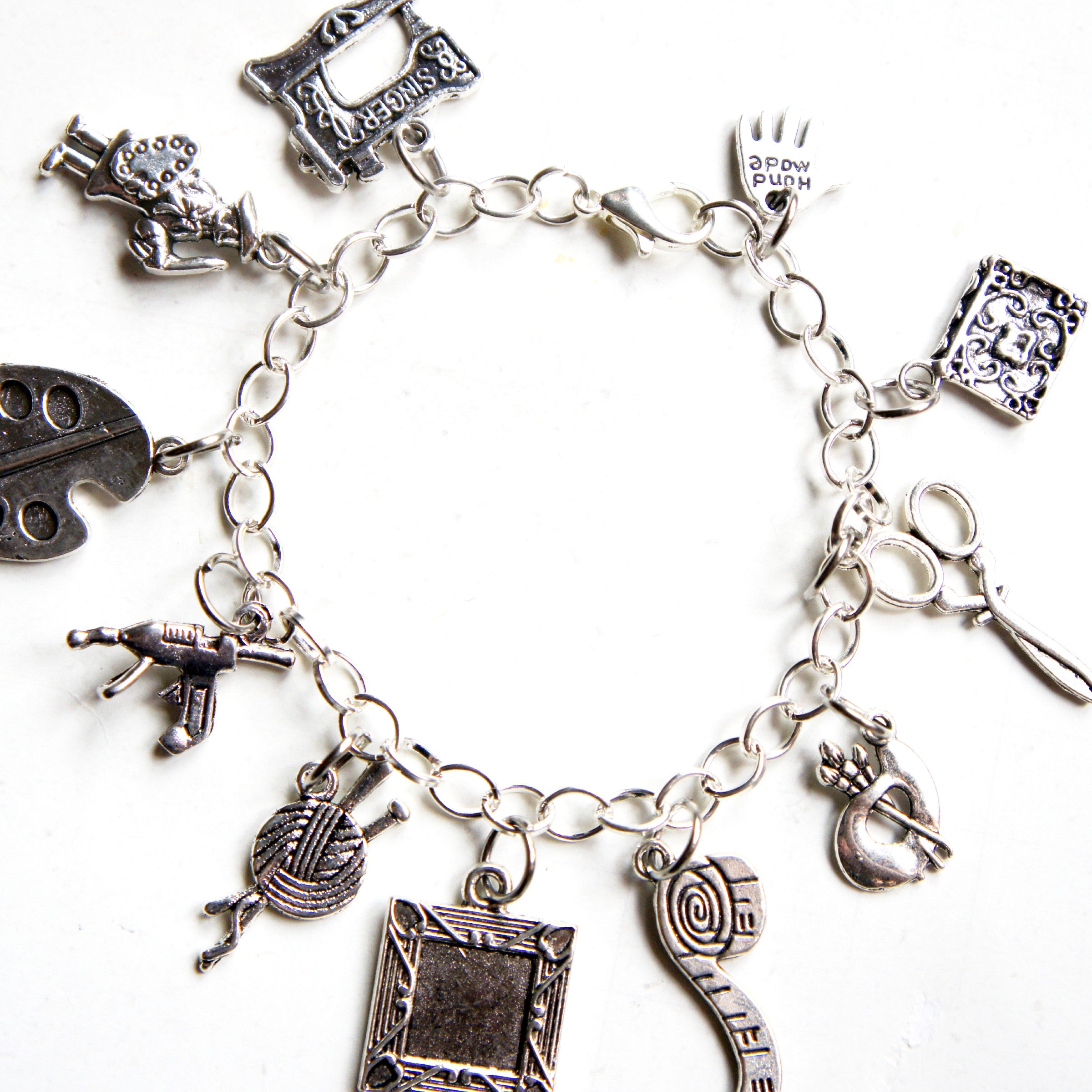 Craft lover/ Artists Charm Bracelet