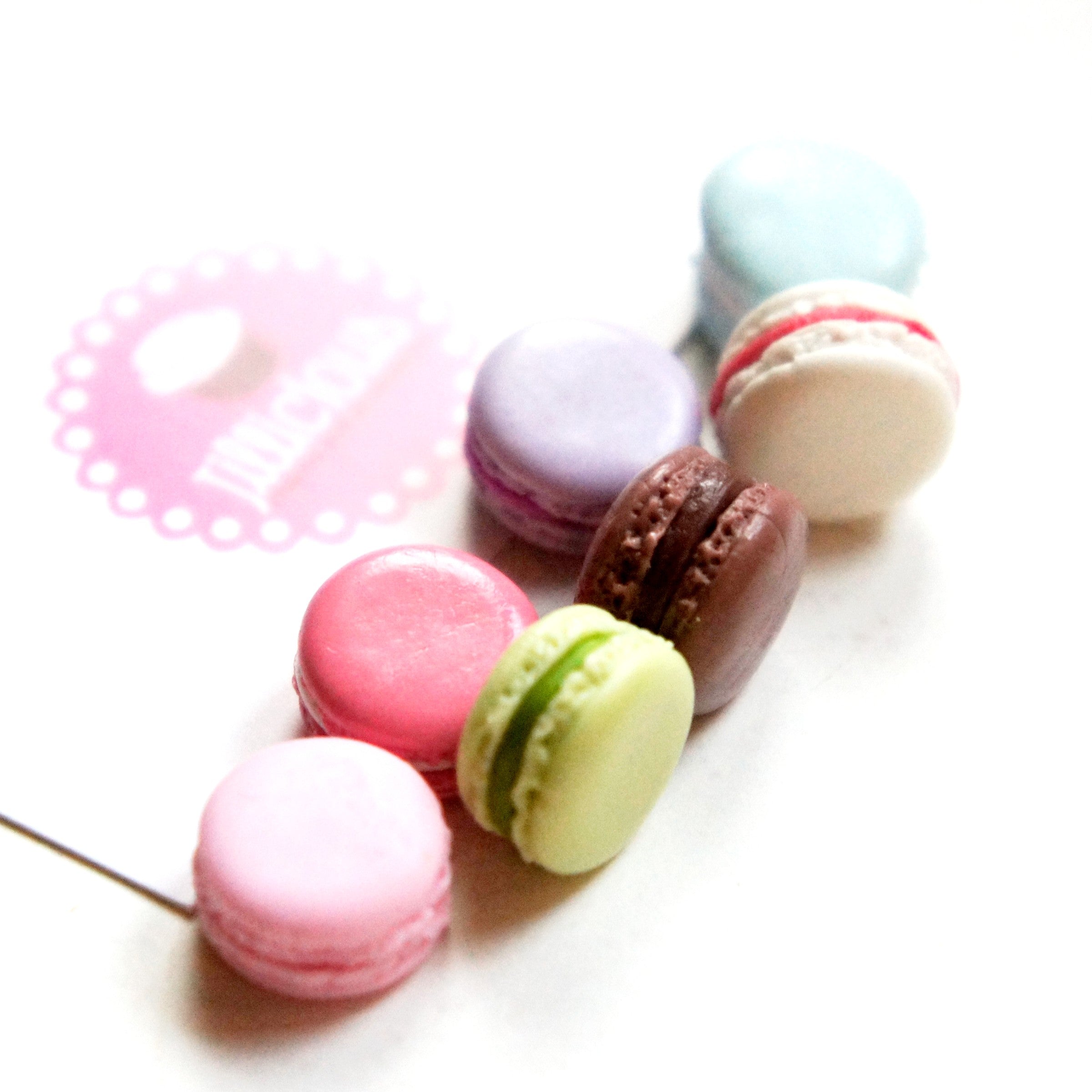 French Macaron Stud Earrings