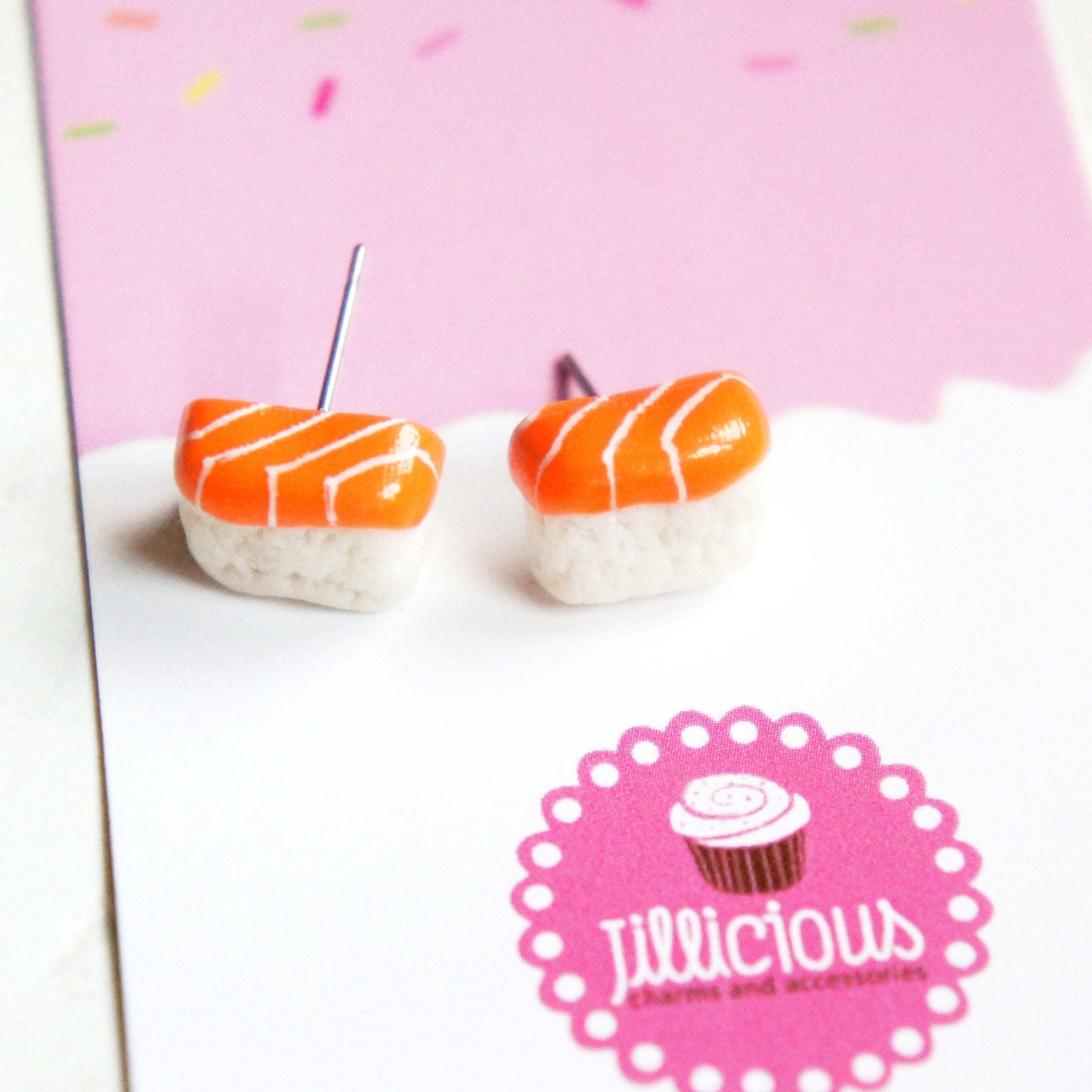 Salmon Sushi Earrings