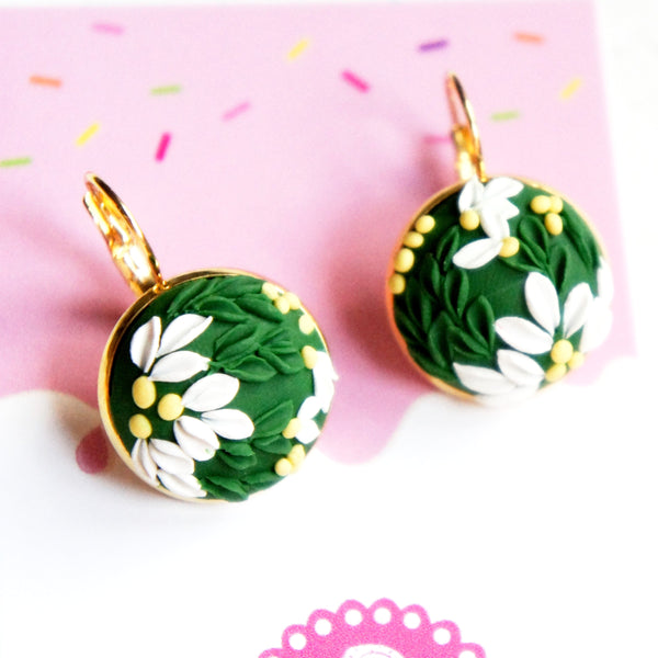 Floral Garden Dangle Earrings