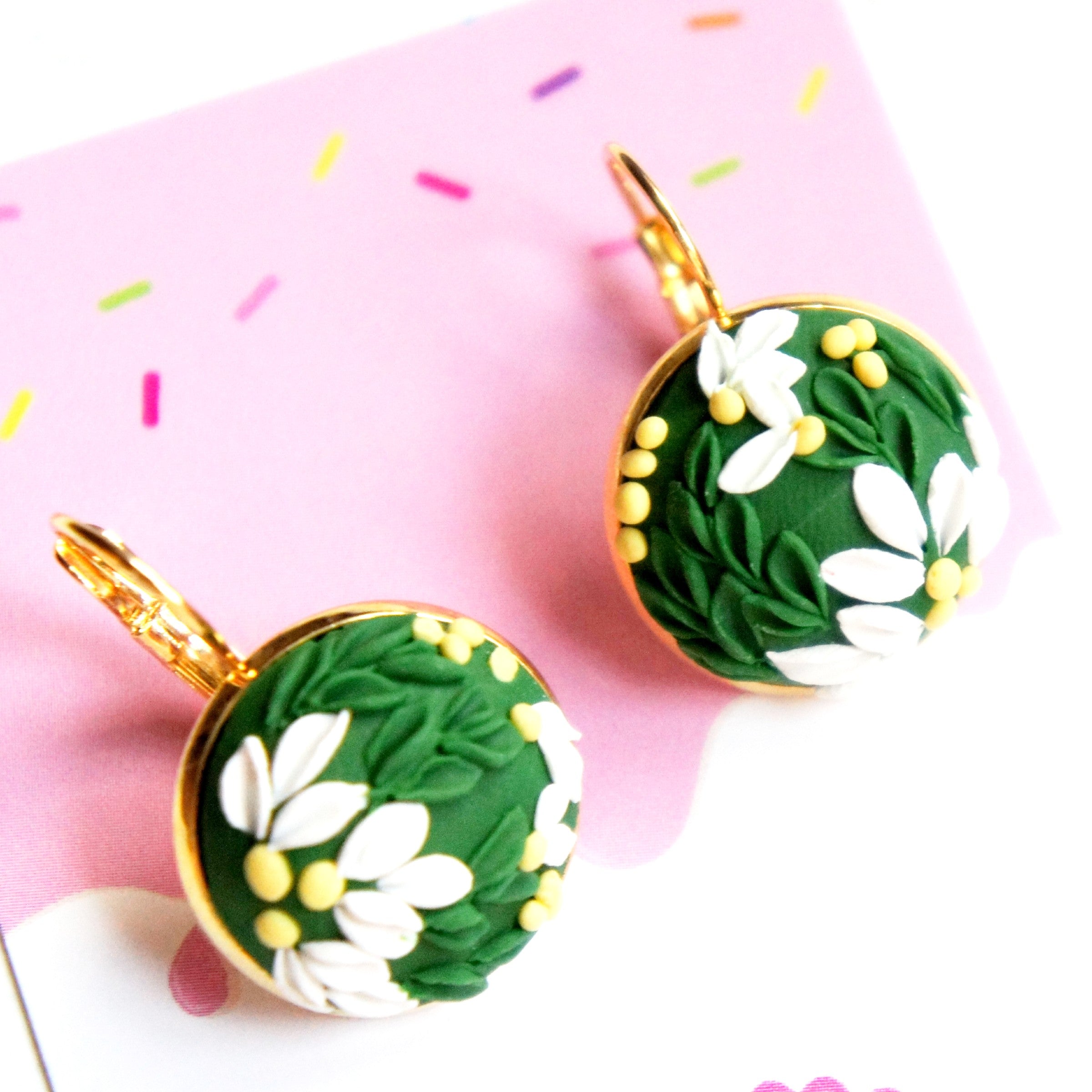 Floral Garden Dangle Earrings