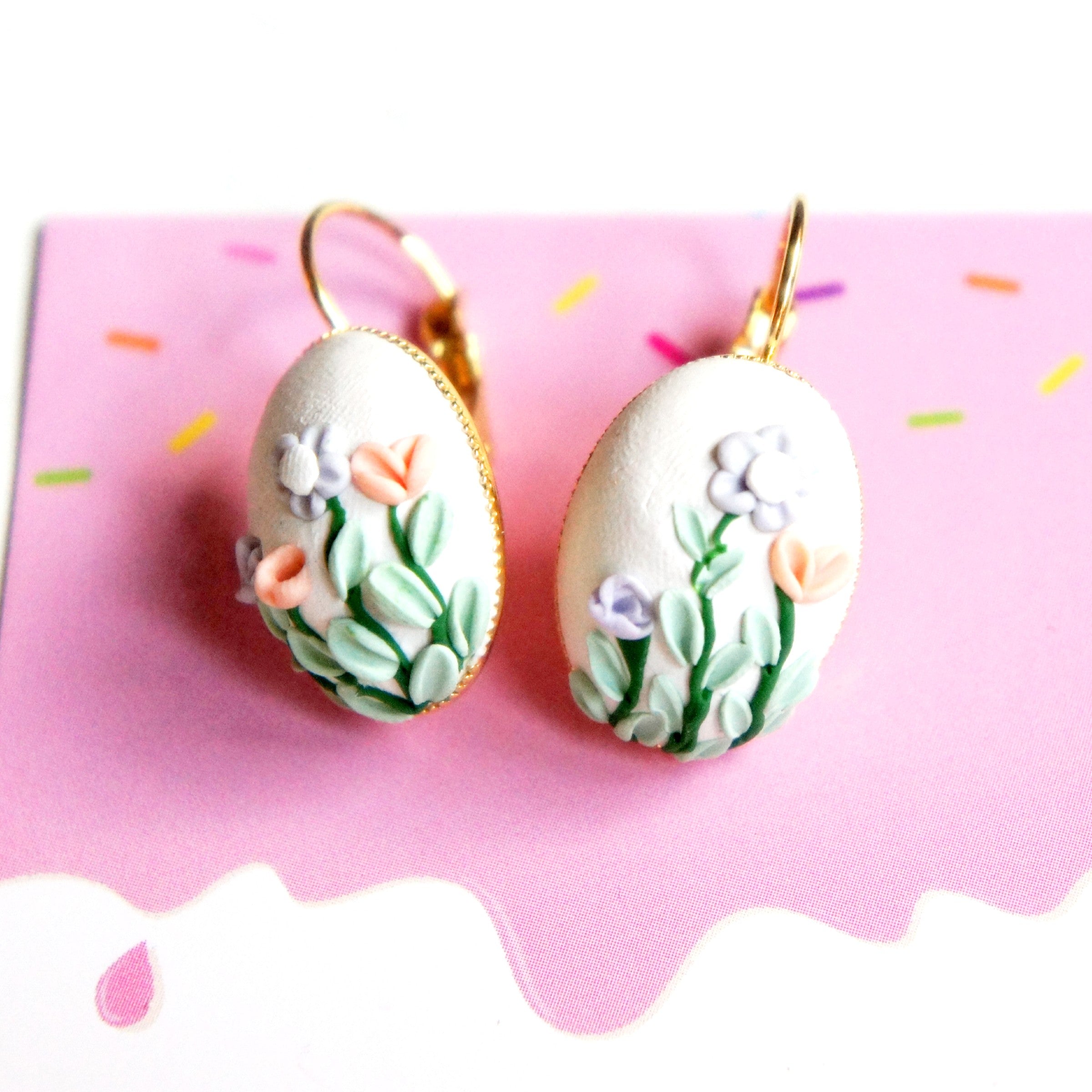 Floral Garden Dangle Earrings