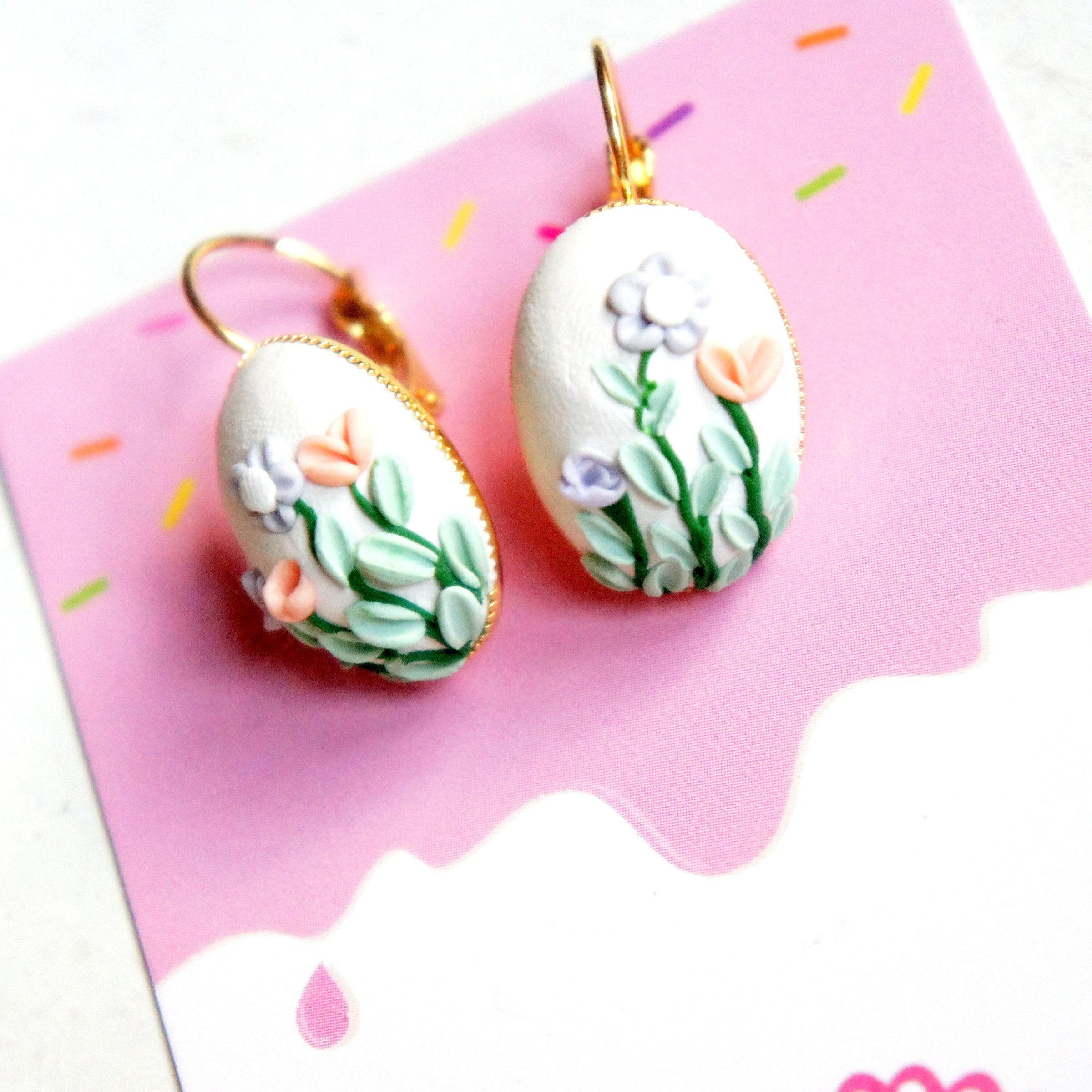 Floral Garden Dangle Earrings