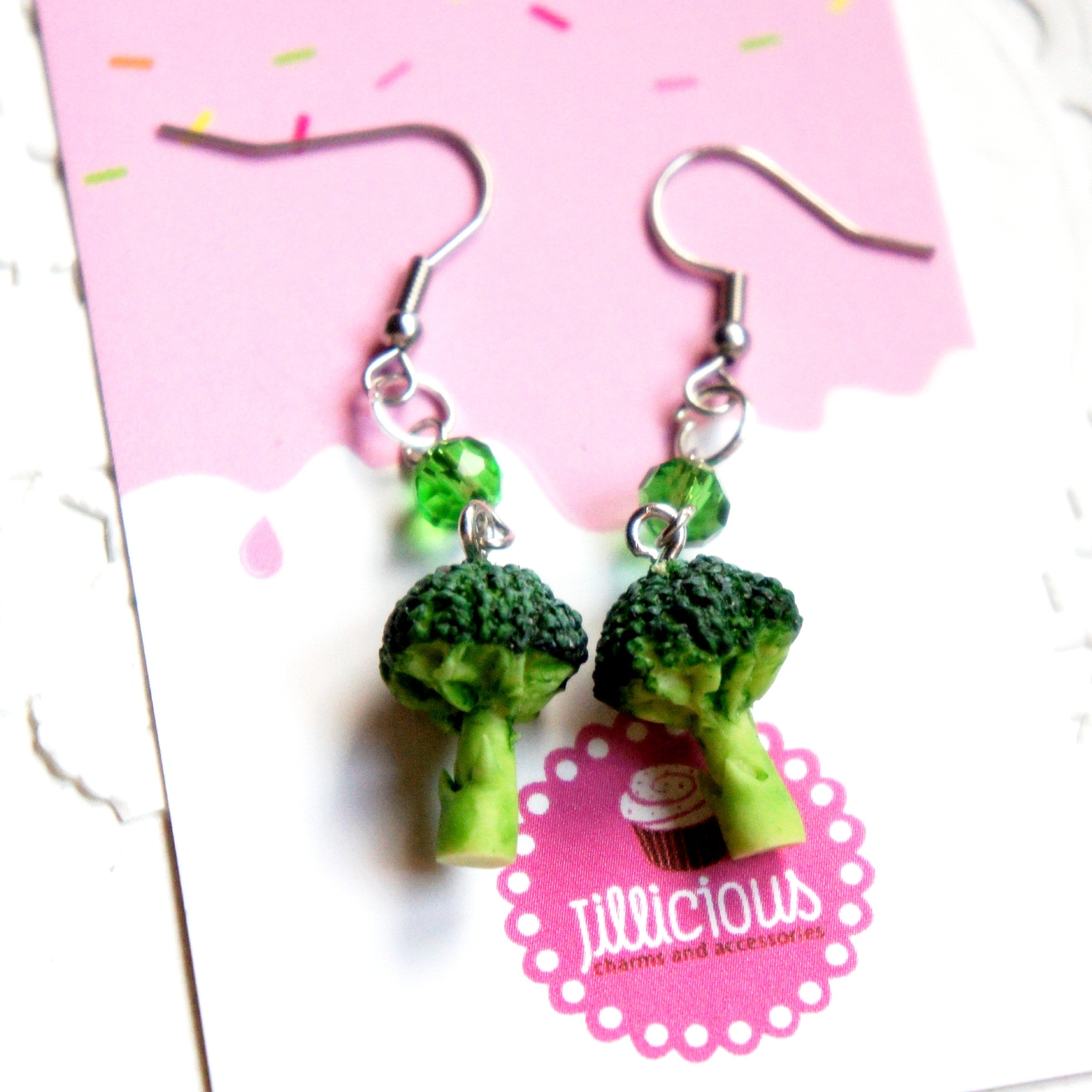 Broccoli Dangle Earrings