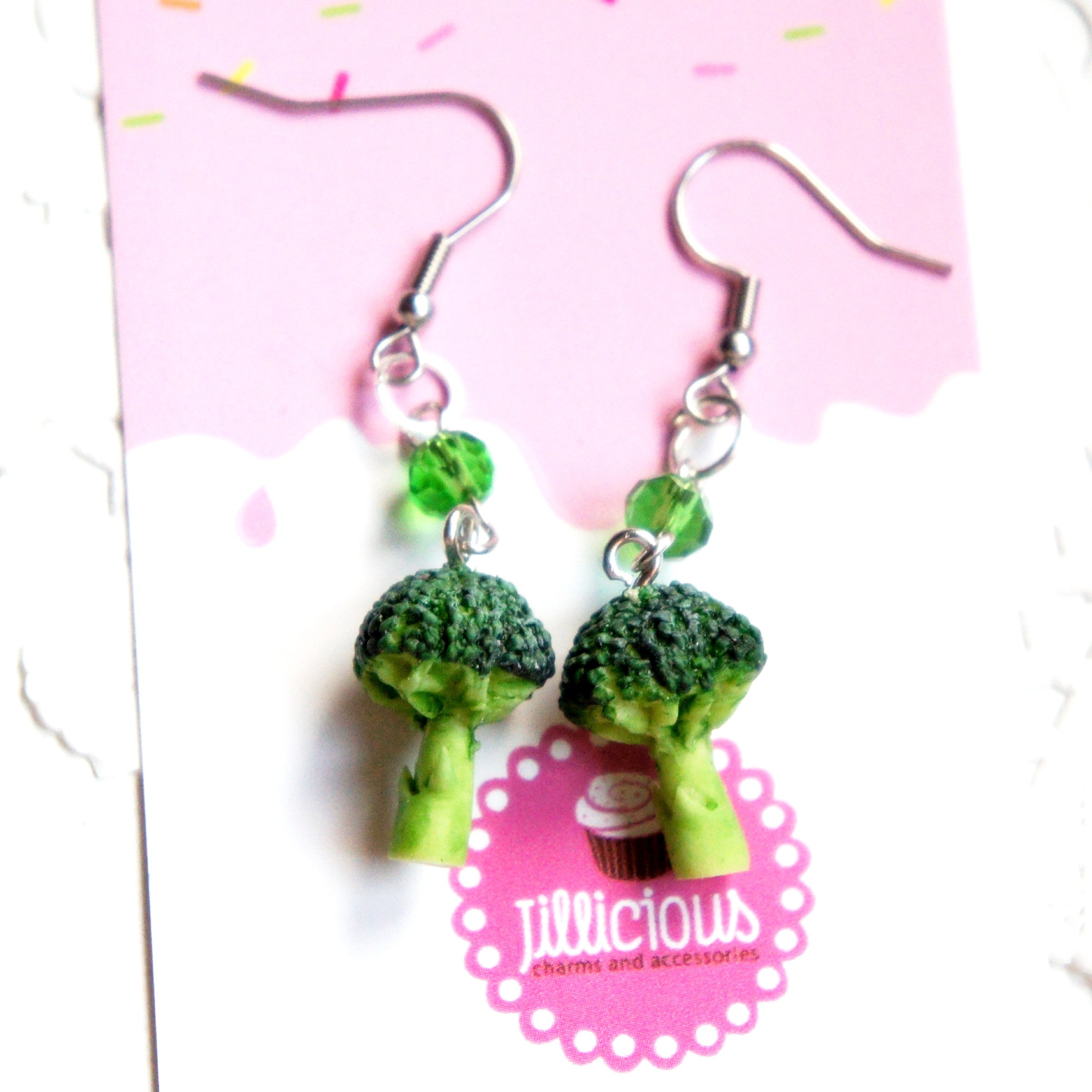 Broccoli Dangle Earrings