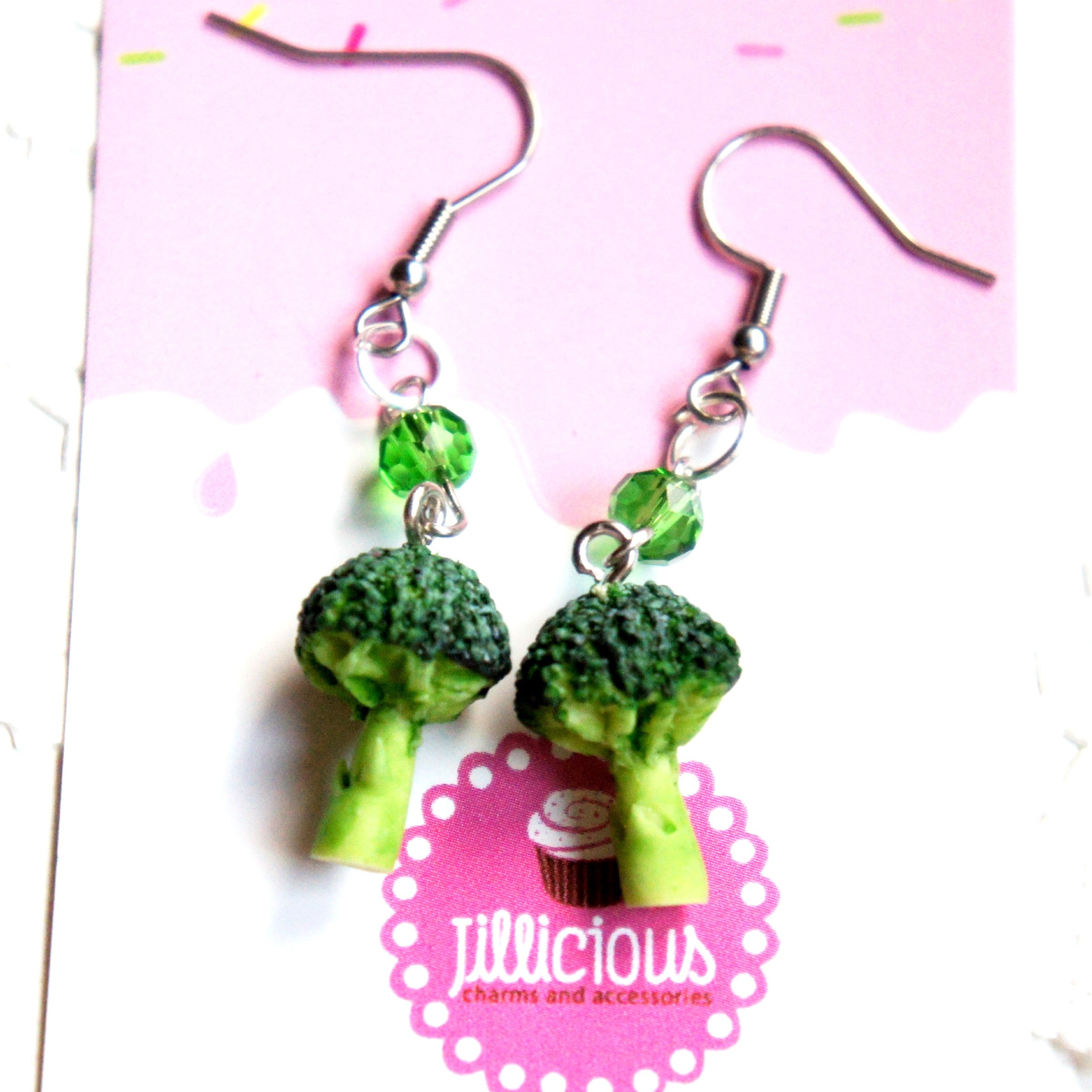 Broccoli Dangle Earrings