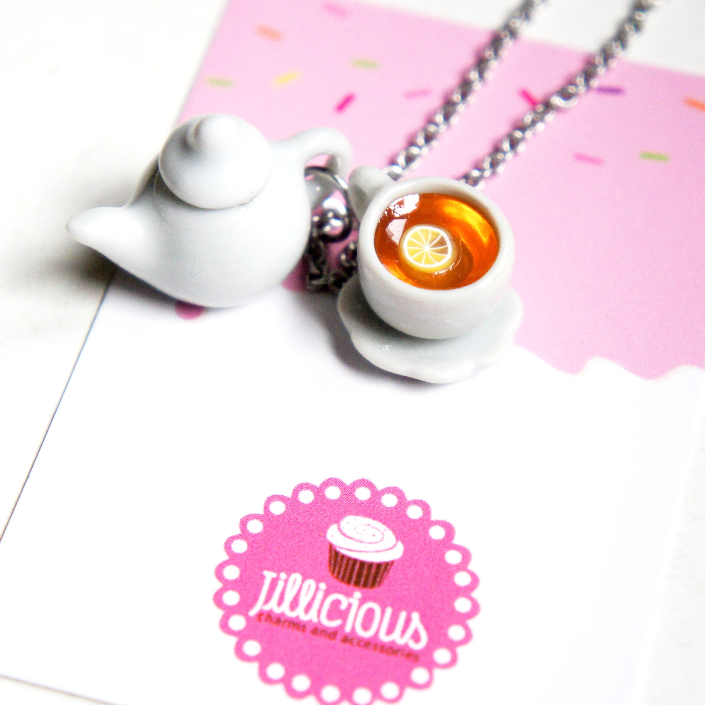 Tea Set Necklace