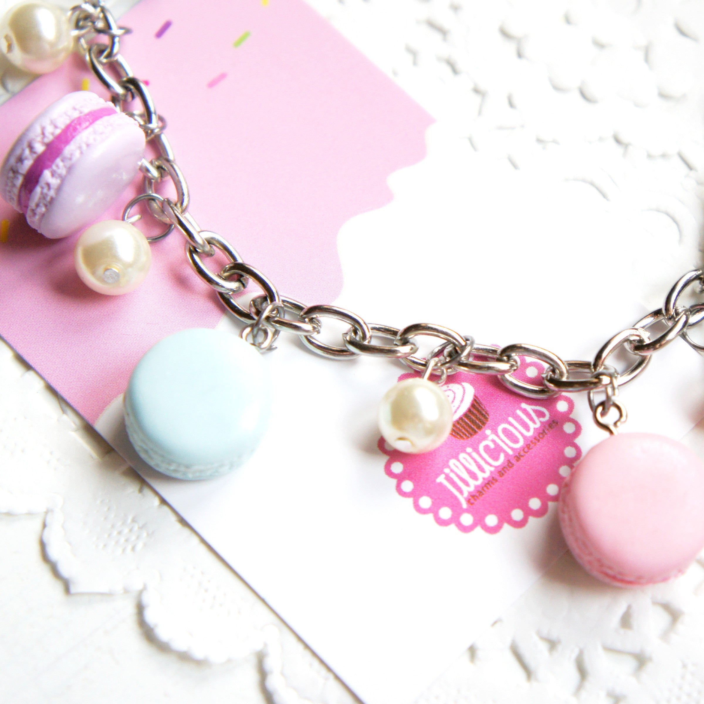 French Macarons Charm Bracelet