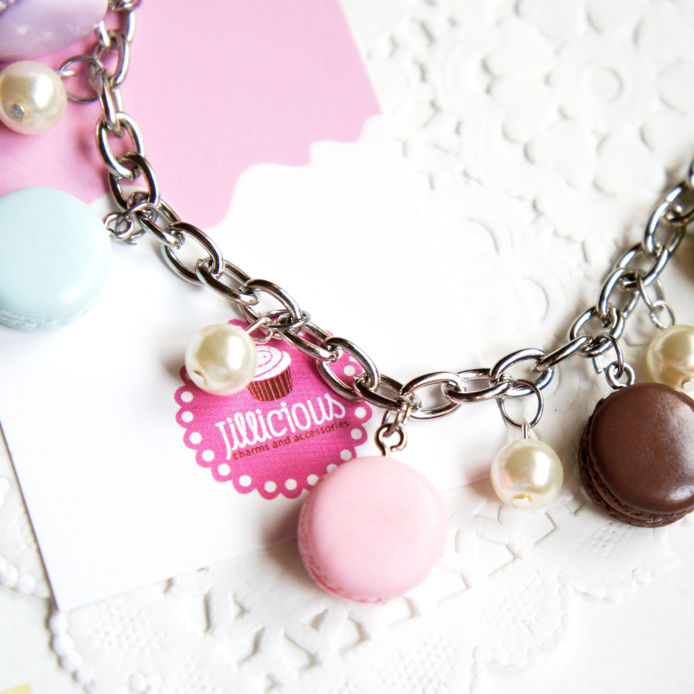 French Macarons Charm Bracelet