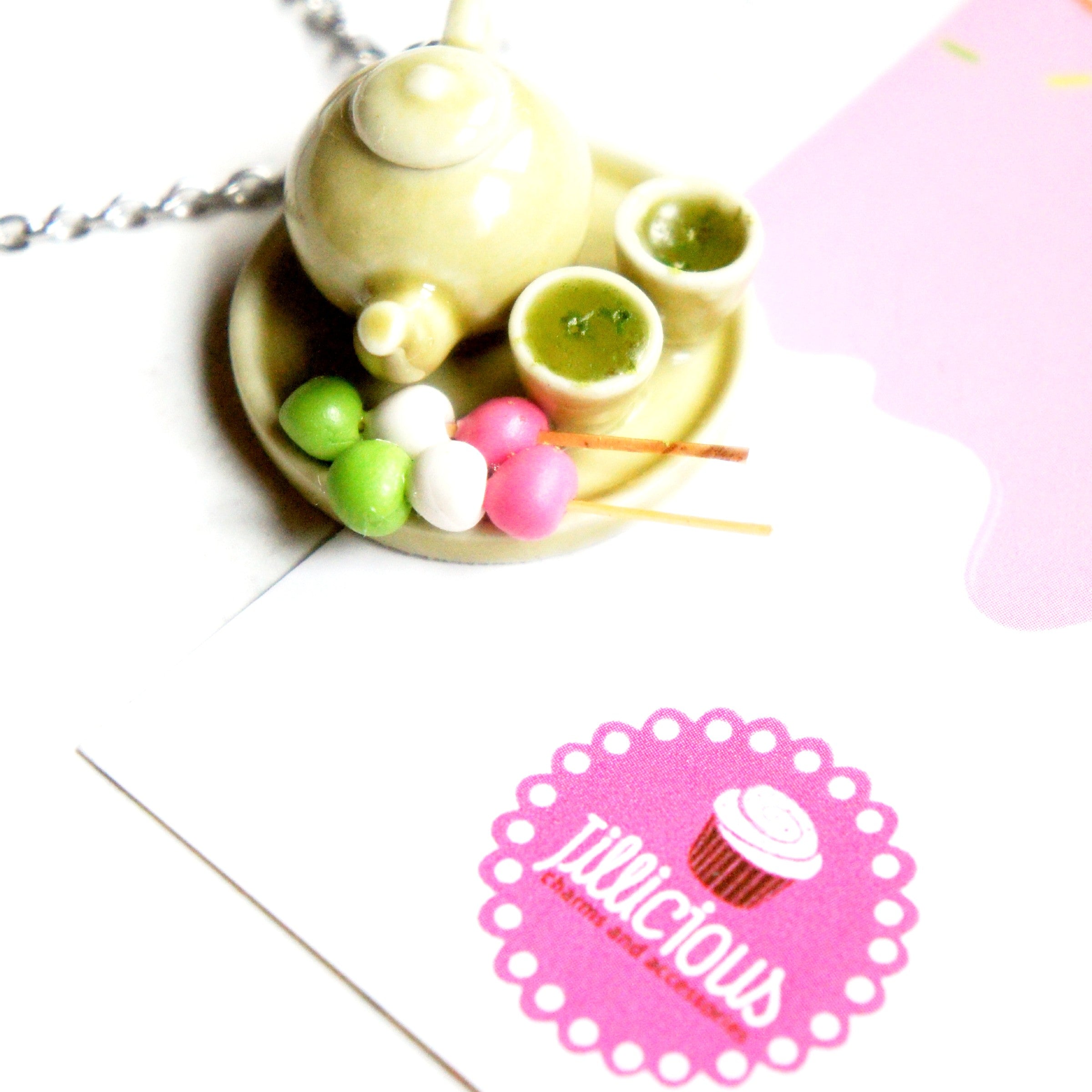 Green Tea Set Necklace