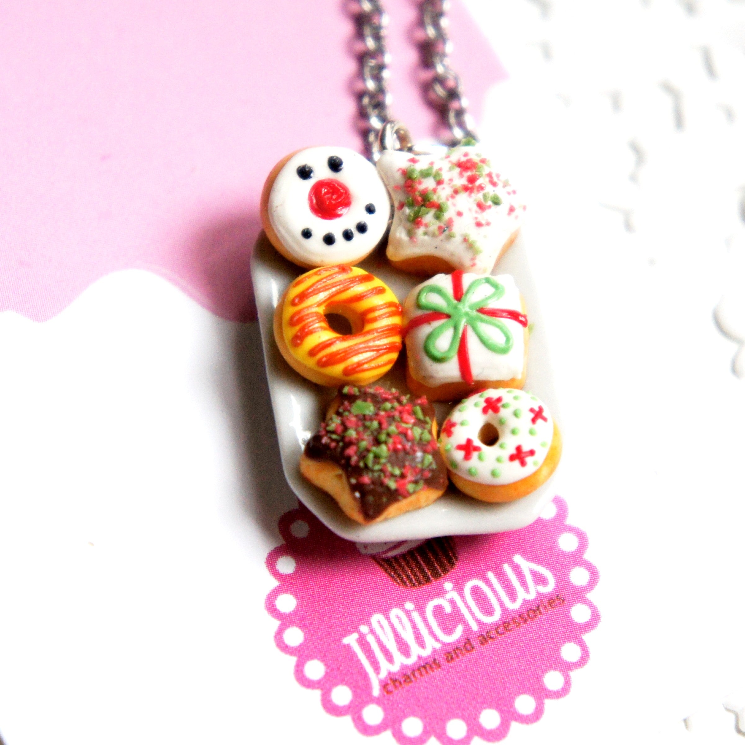 Christmas Donuts Necklace