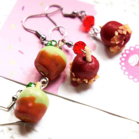 Candy Apple Dangle Earrings