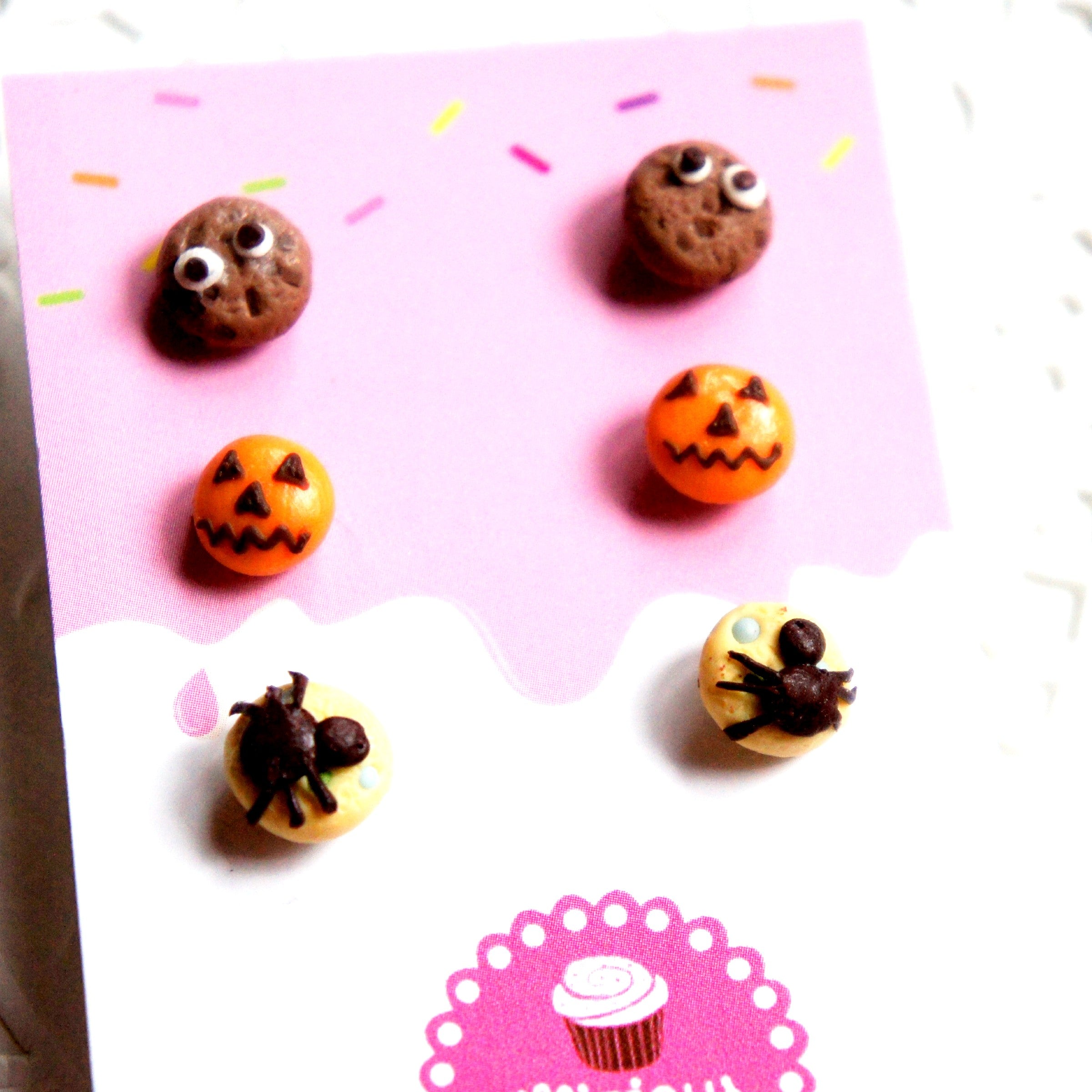 Halloween Cookies Earrings Set