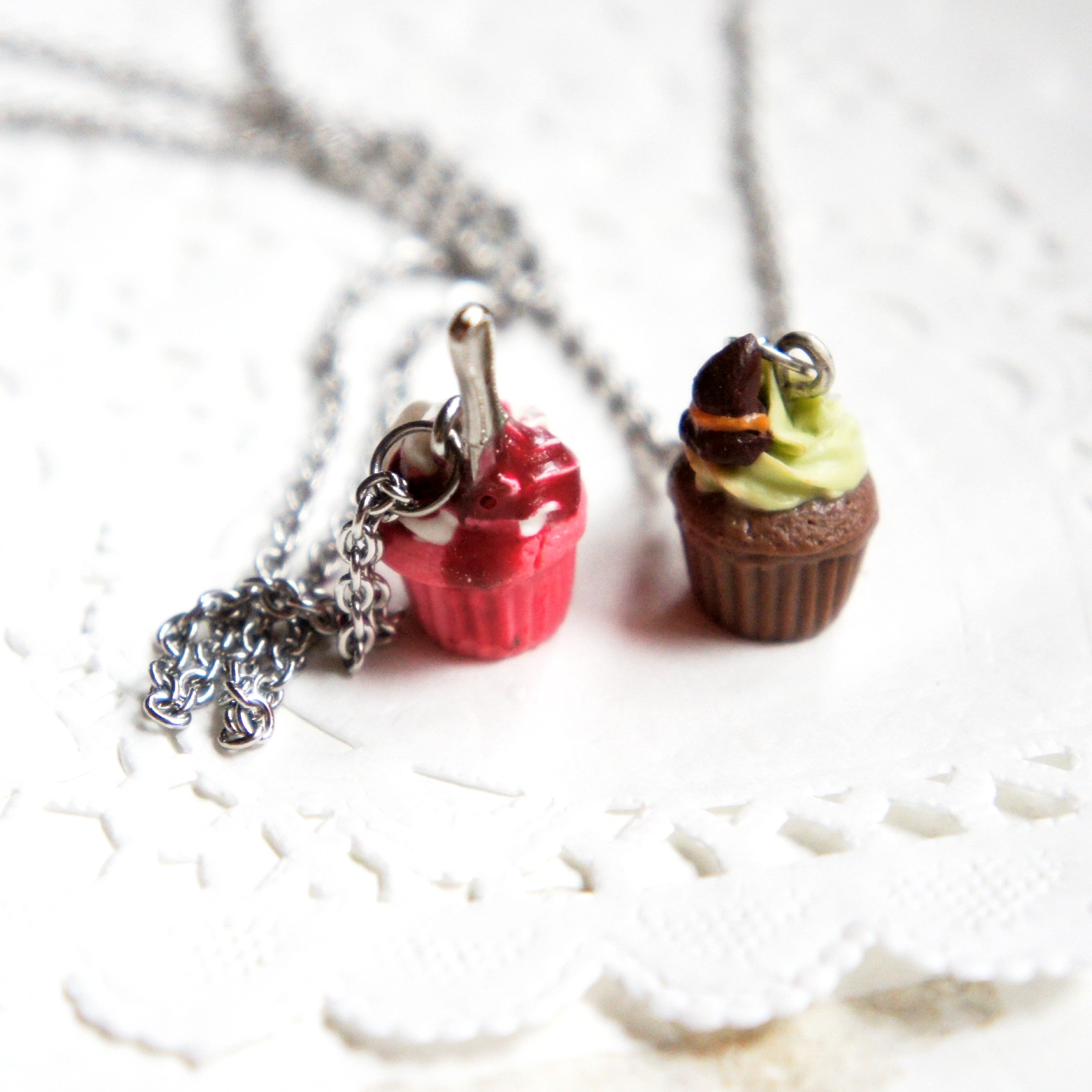 Halloween Cupcake Necklace