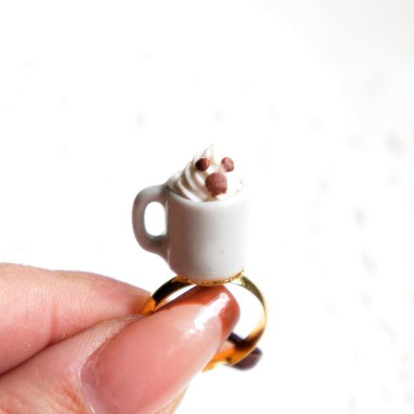 Ghost Coffee Cup Ring